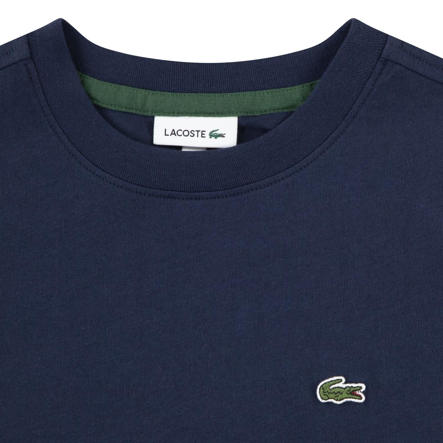 LACOSTE T-skjorte liten logo Mørkeblå - Farmor Ingvarda