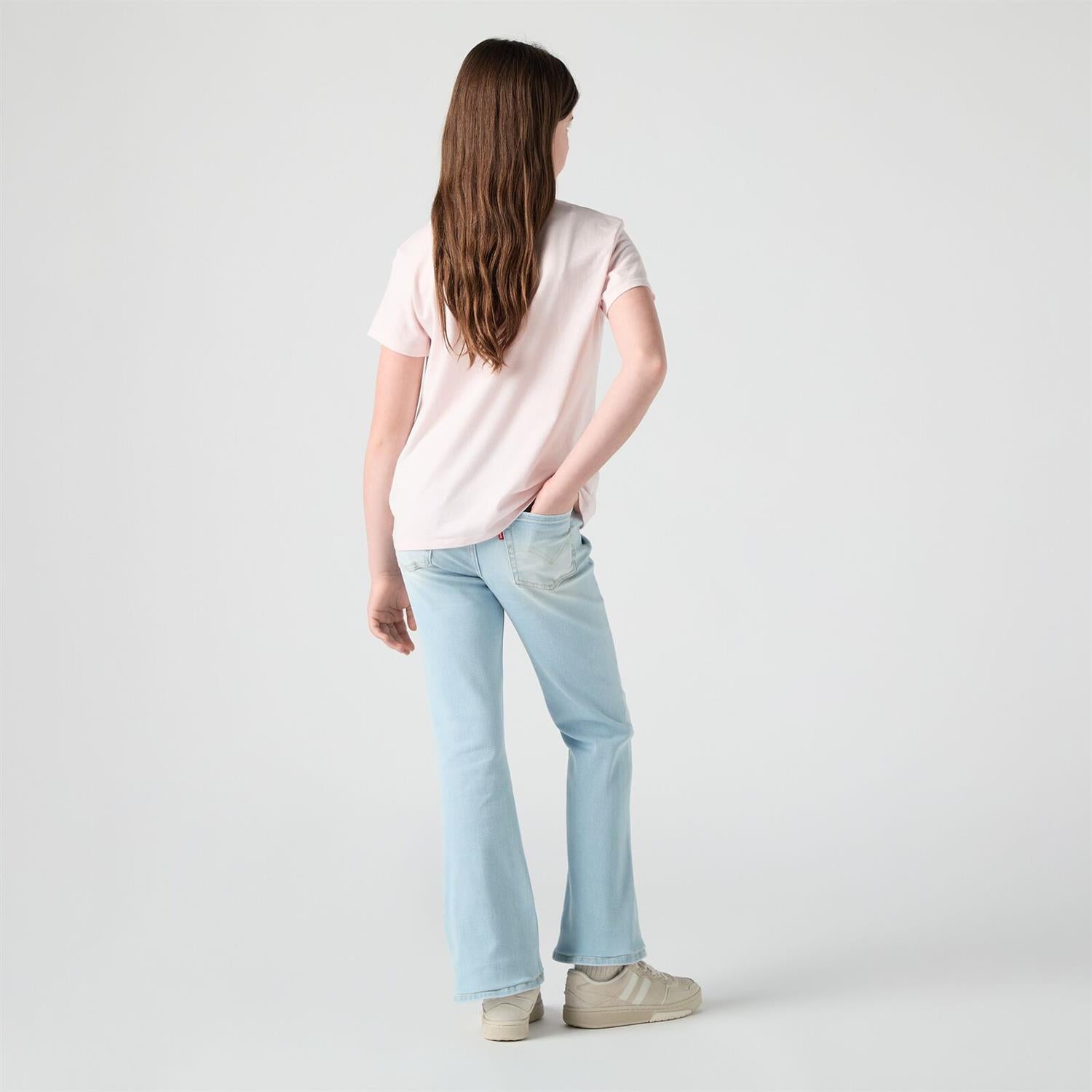 LEVIS 4-14ÅR 726 High Rise Flare Jeans Lys Dongeri - Farmor Ingvarda