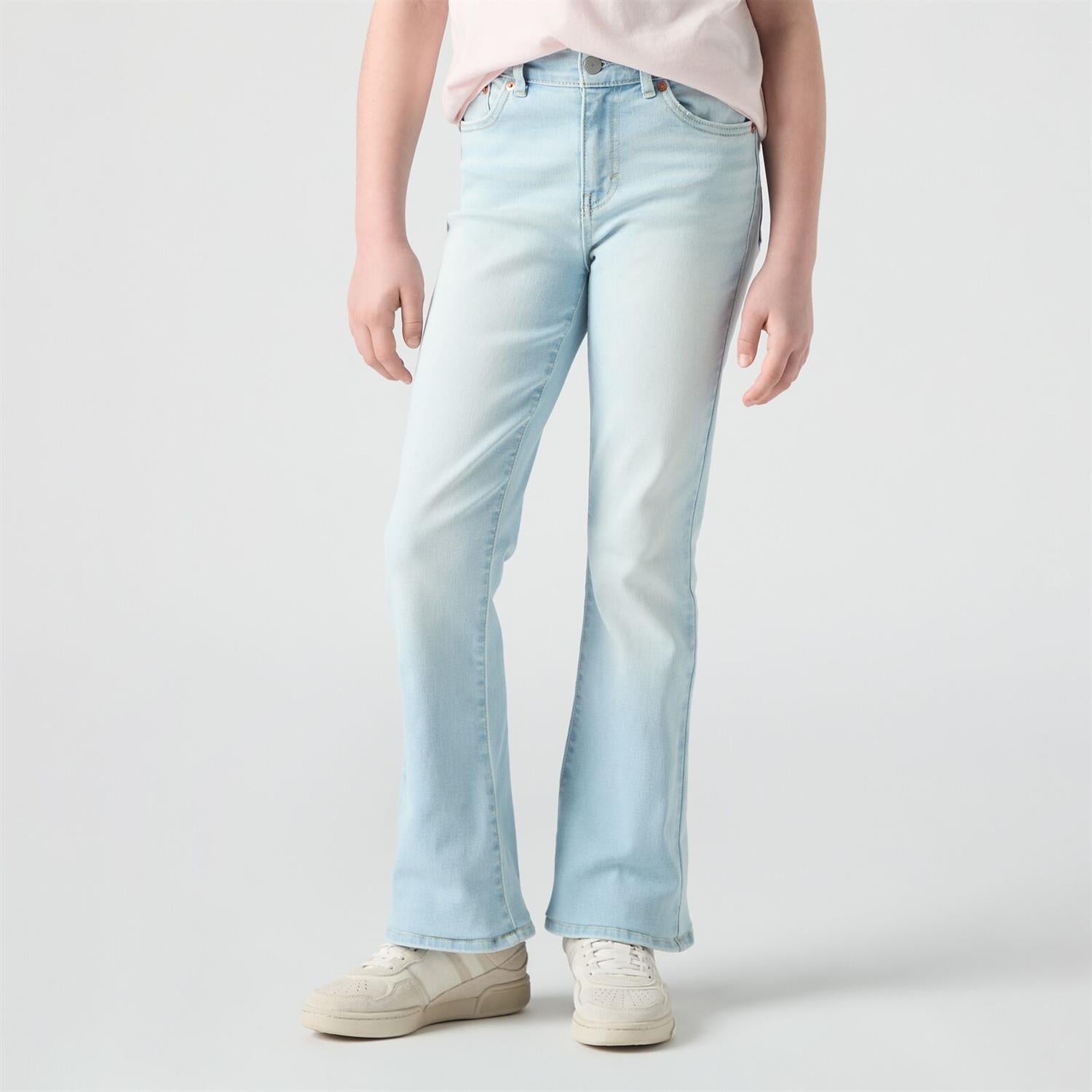 LEVIS 4-14ÅR 726 High Rise Flare Jeans Lys Dongeri - Farmor Ingvarda