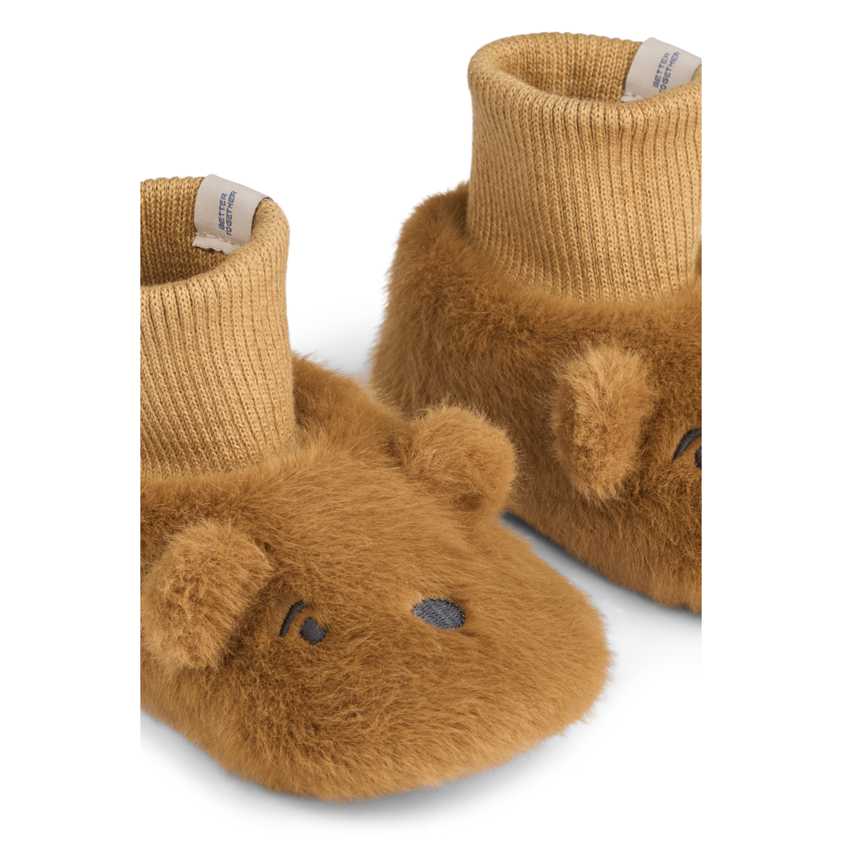 LIEWOOD Beth Bear Plush Slippers Brun - Farmor Ingvarda