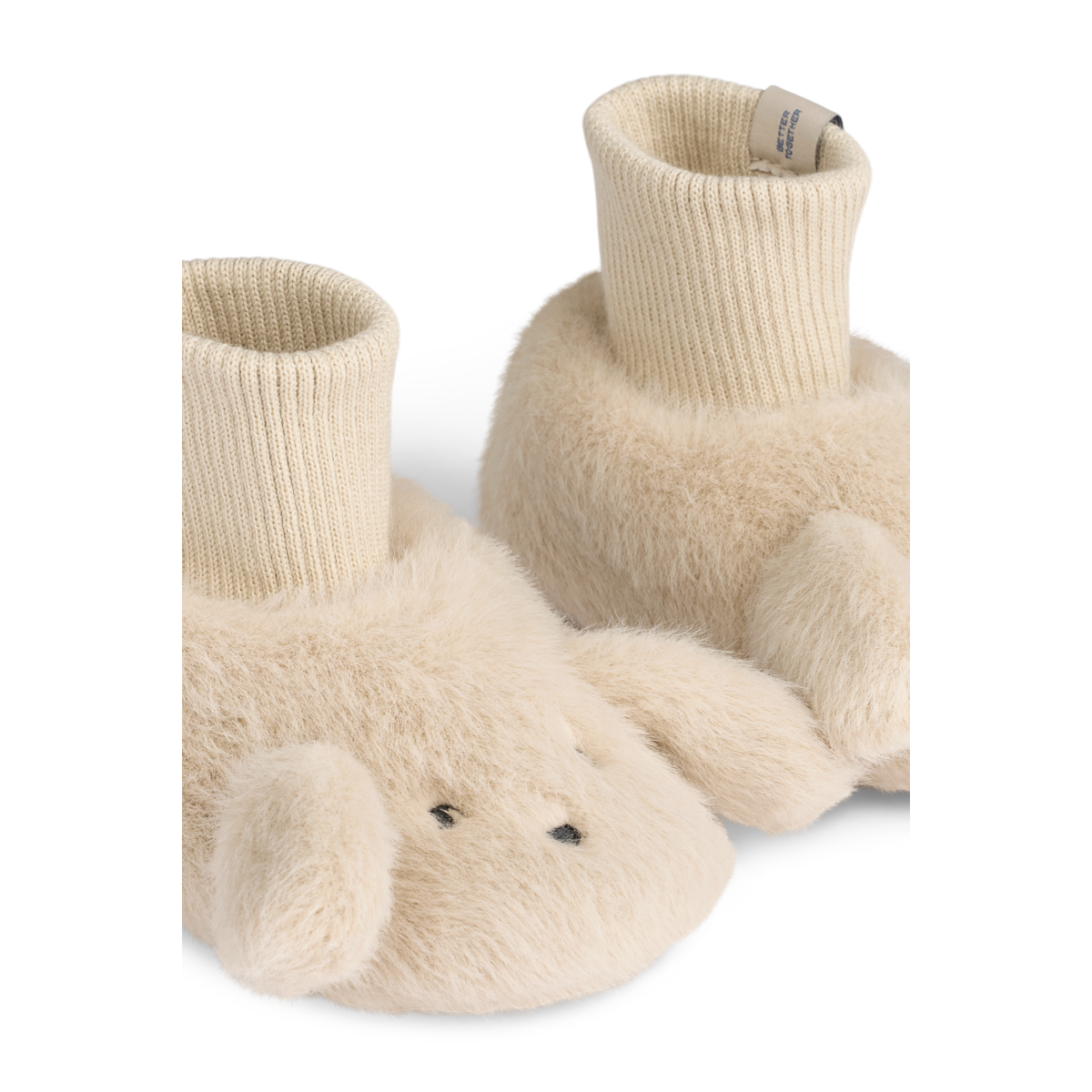 LIEWOOD Beth Bear Plush Slippers Sand - Farmor Ingvarda