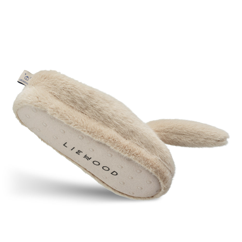 LIEWOOD Aviaja Bear Slippers Sand - Farmor Ingvarda