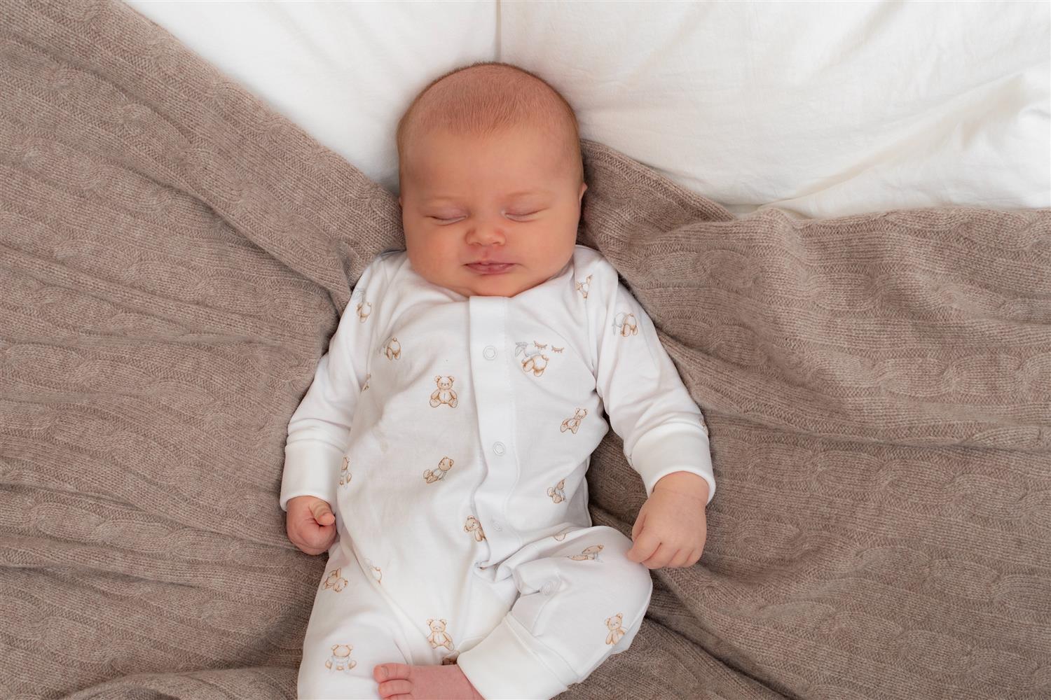 LIVLY Teddy Tay Overall Hvit - Farmor Ingvarda
