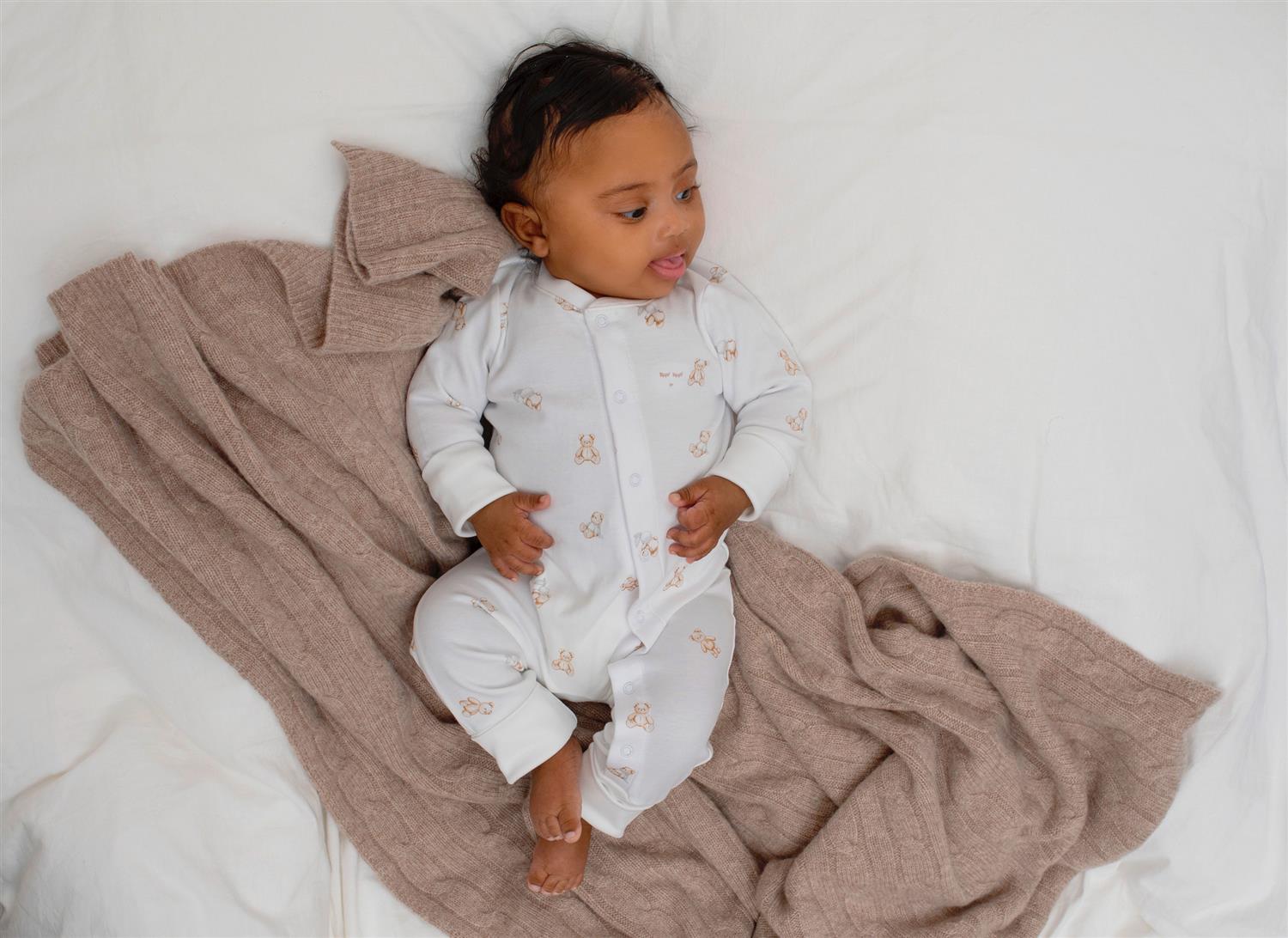 LIVLY Teddy Tay Overall Hvit - Farmor Ingvarda