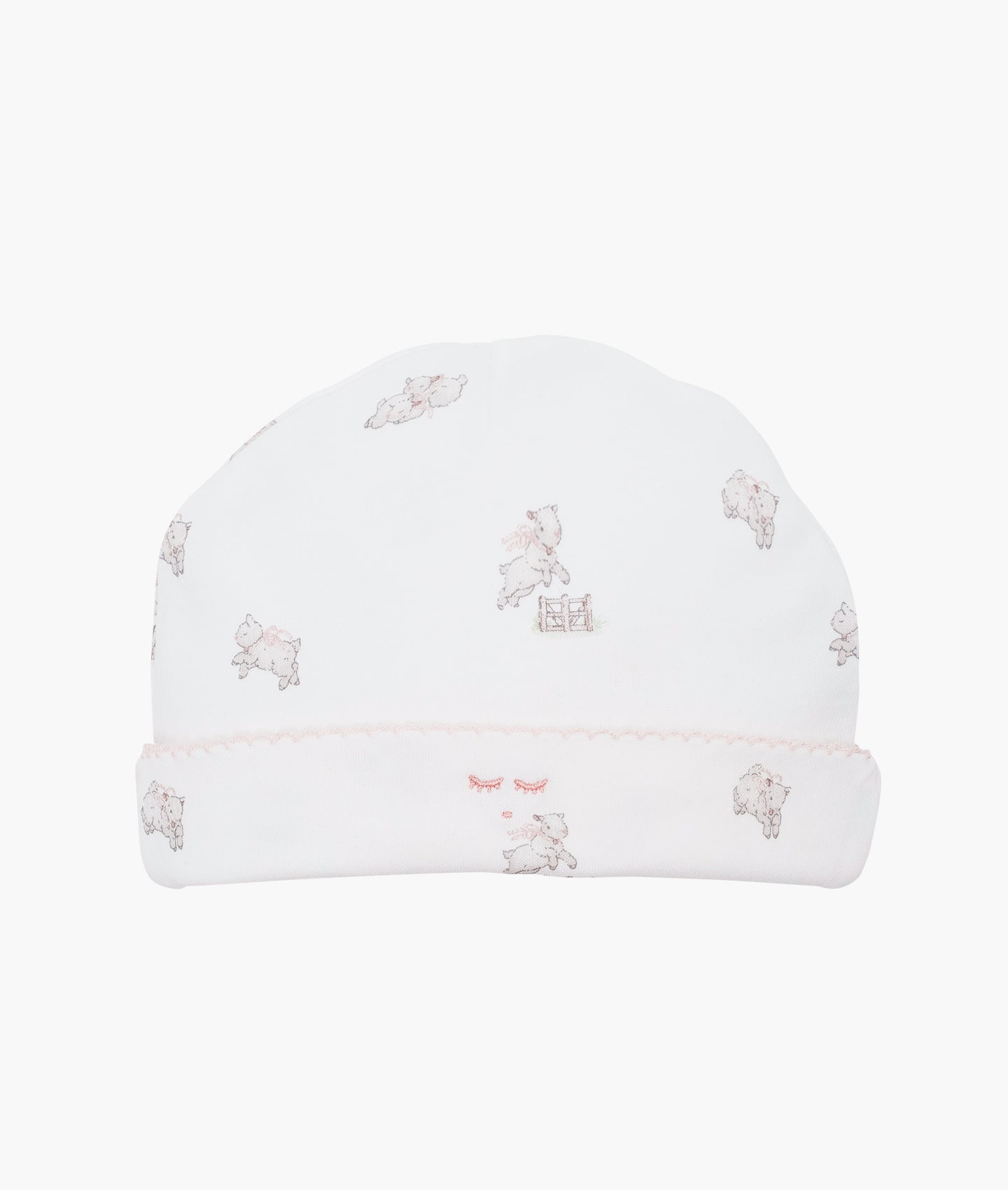 LIVLY Counting Sheep Ninni Hat Hvit/Rosa - Farmor Ingvarda