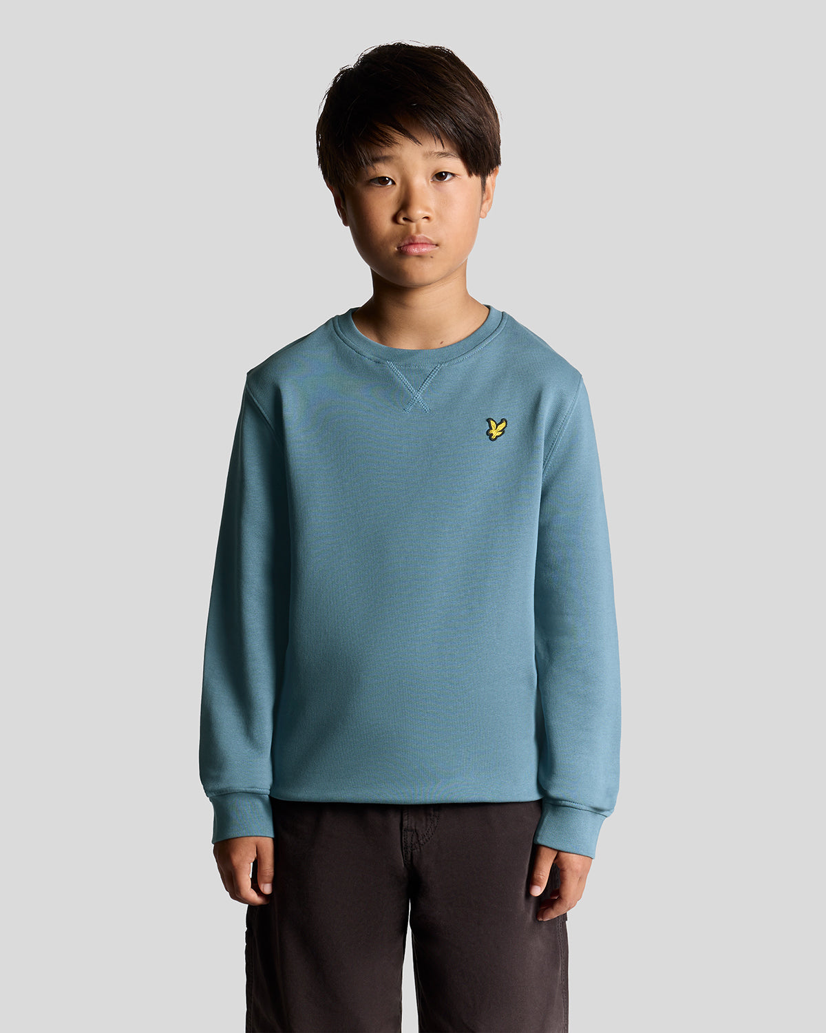 LYLE & SCOTT Crew Neck Sweatshirt Mellomblå - Farmor Ingvarda