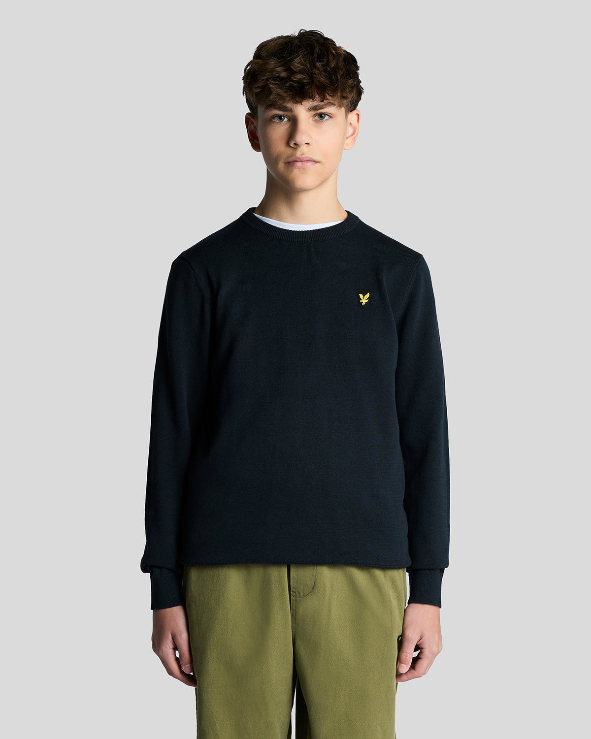 LYLE & SCOTT Strikket genser Mørkeblå - Farmor Ingvarda
