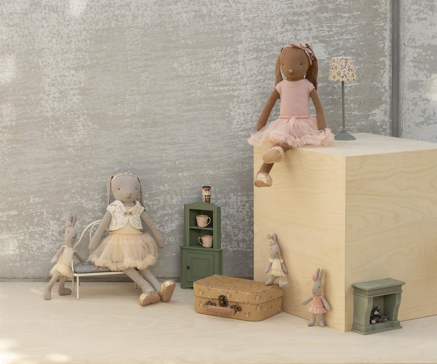 MAILEG Rabbit MICRO,Ballet Suit Rosa - Farmor Ingvarda