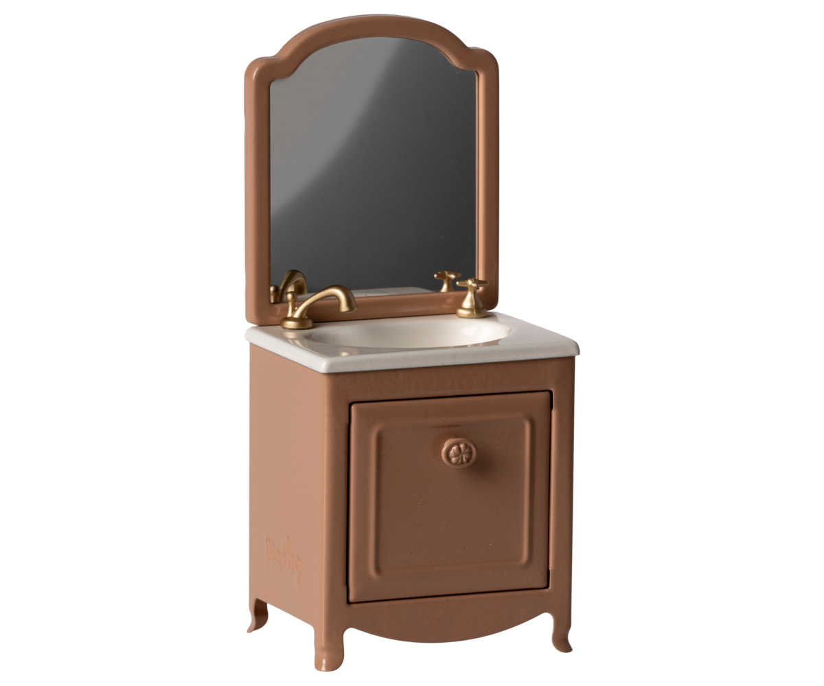 MAILEG Sink Dresser,Mouse Gammelrosa - Farmor Ingvarda