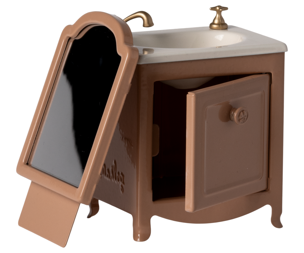 MAILEG Sink Dresser,Mouse Gammelrosa - Farmor Ingvarda