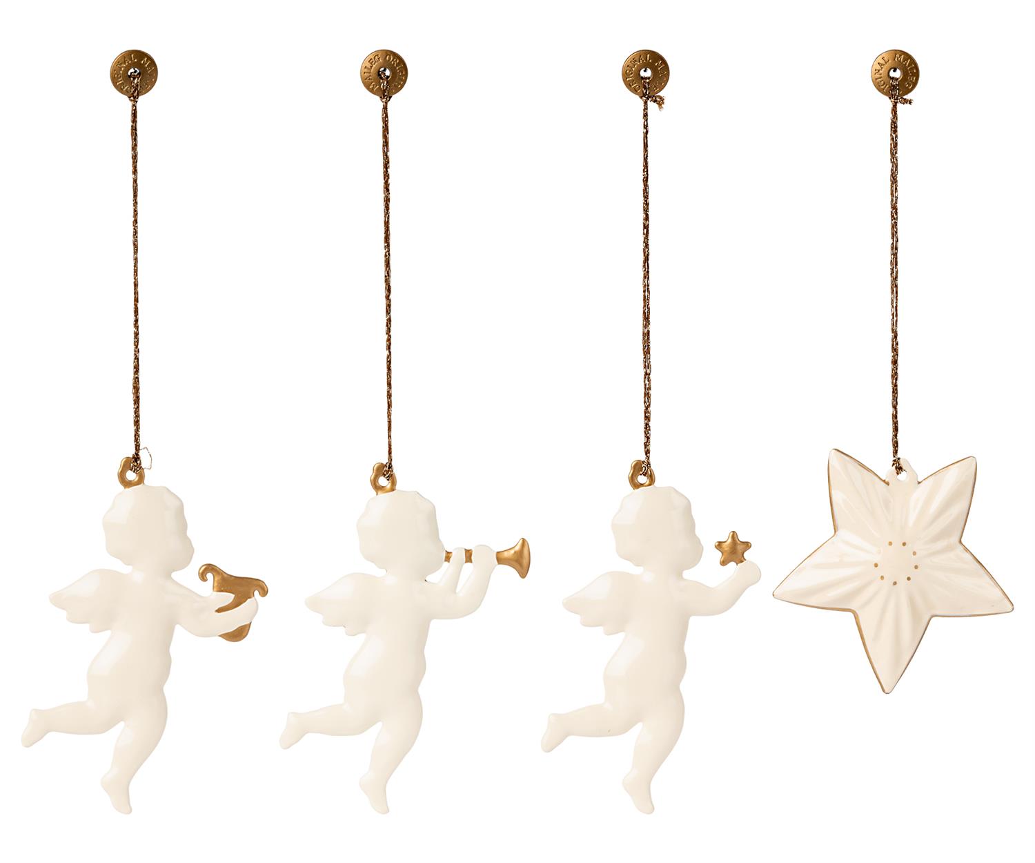 MAILEG Metal Ornament Set,4pcs,Holy Night - Farmor Ingvarda