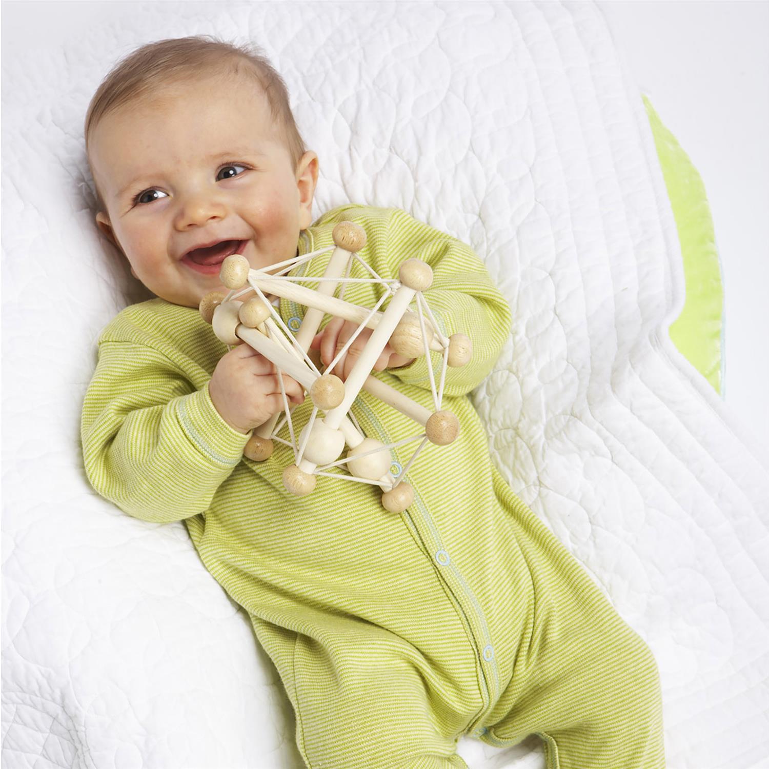 MANHATTAN TOYS Skwish rangle Krem - Farmor Ingvarda