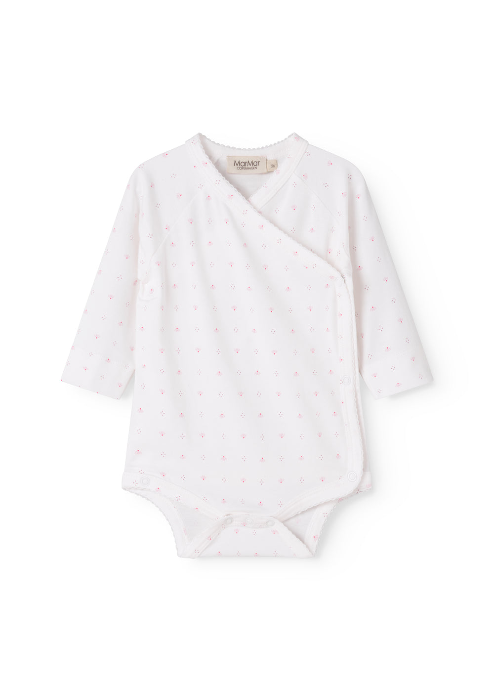 MARMAR COPENHAGEN 0-3ÅR Belito body,Newborn Hvit/Rosa - Farmor Ingvarda