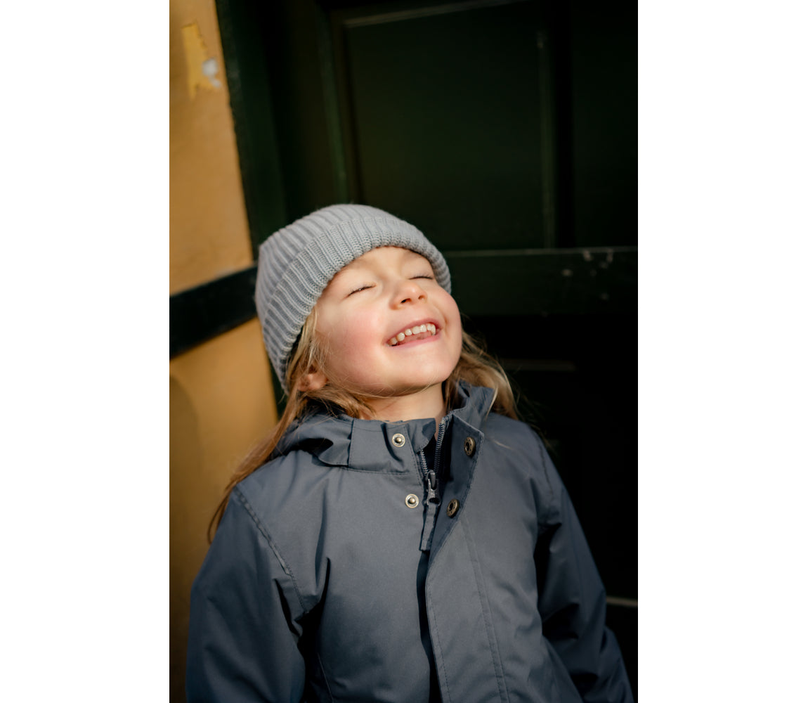 MARMAR COPENHAGEN 3-12ÅR Atlas Beanie Blågrå - Farmor Ingvarda