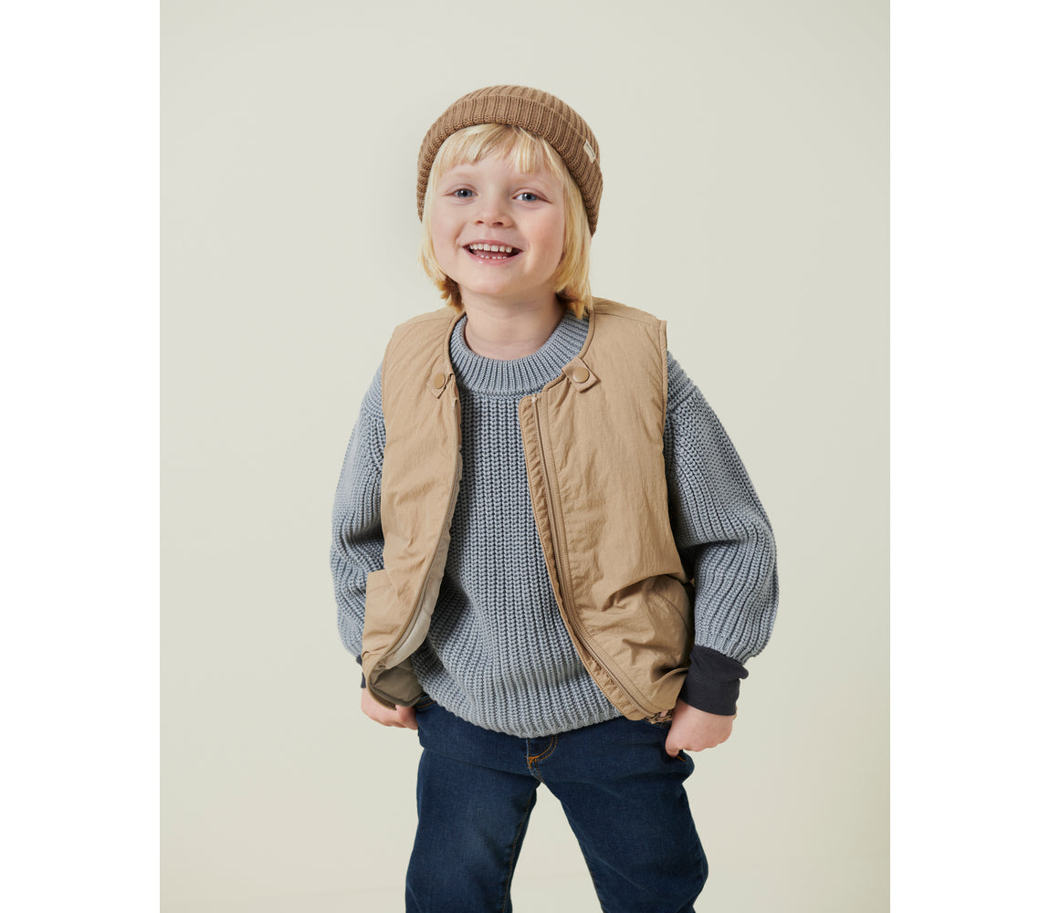 MARMAR COPENHAGEN 3-12ÅR Atlas Beanie Brun - Farmor Ingvarda