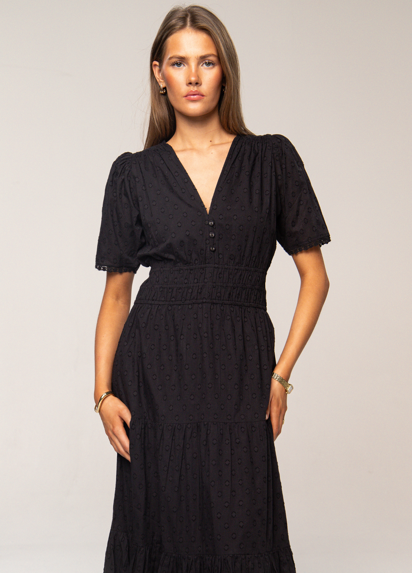 MISSMAYA Mina Dress Soil - Farmor Ingvarda