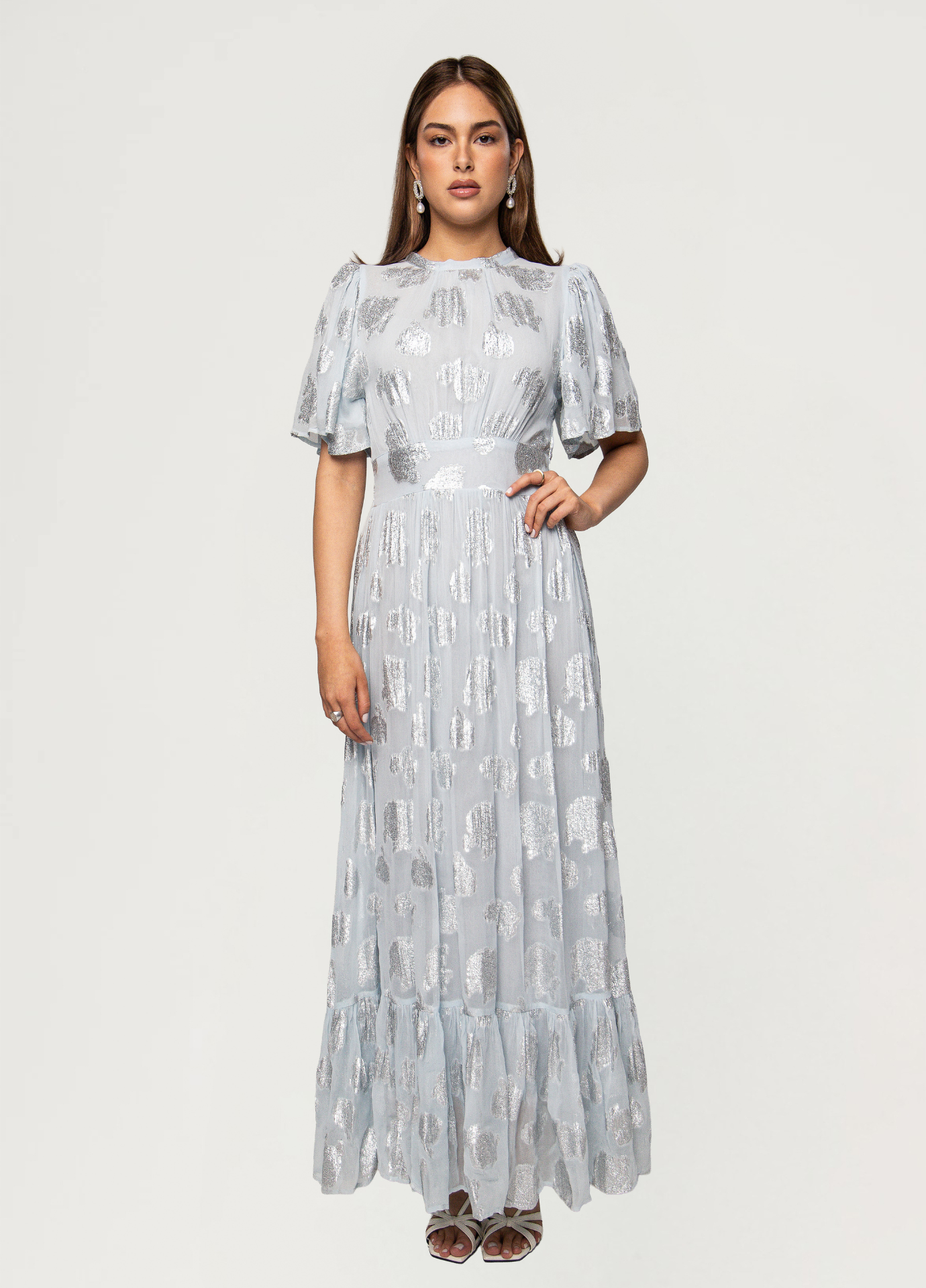 MISSMAYA Heena Dress Starlight Lurex - Farmor Ingvarda