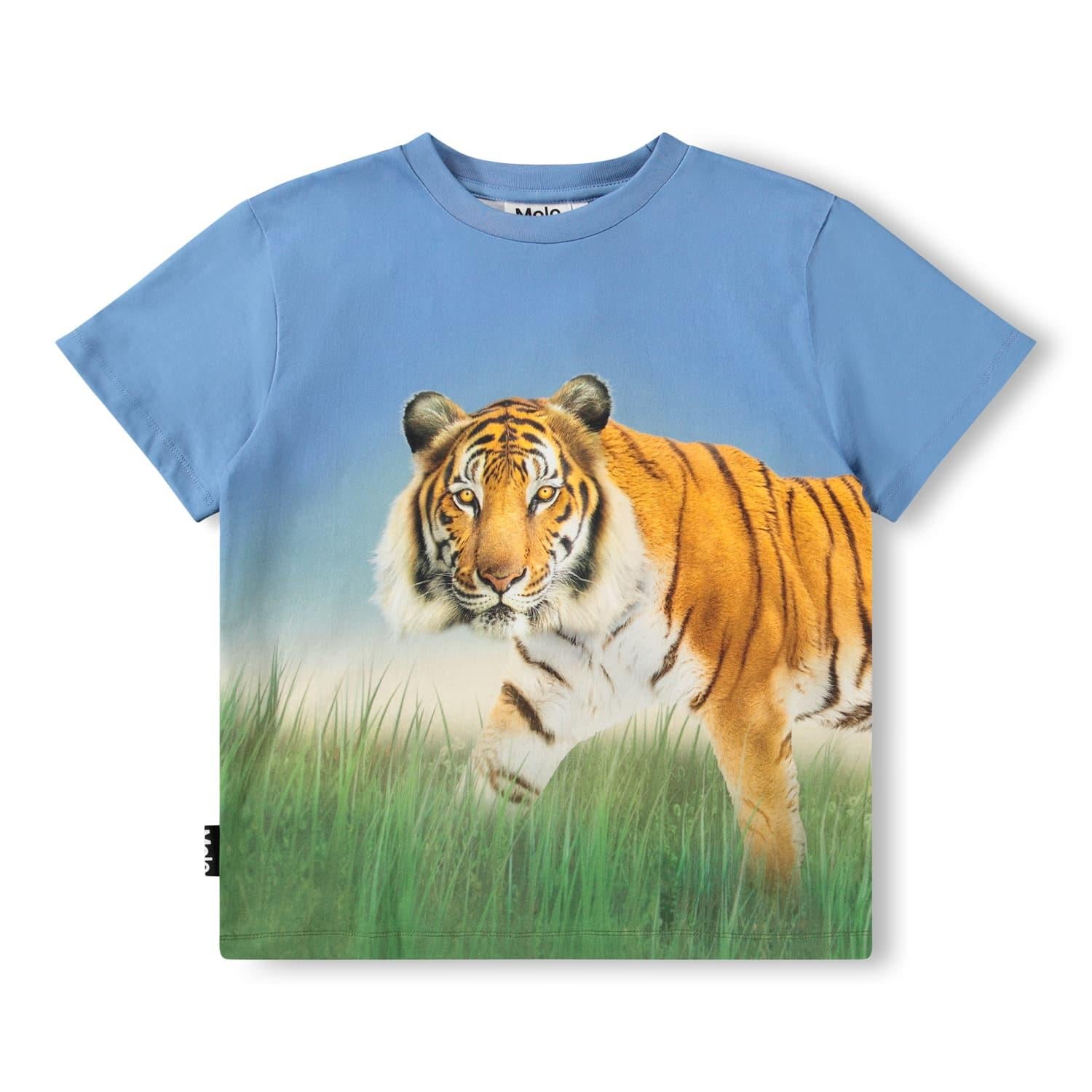 MOLO 4-12ÅR Rubin T-skjorte,Tiger - Farmor Ingvarda