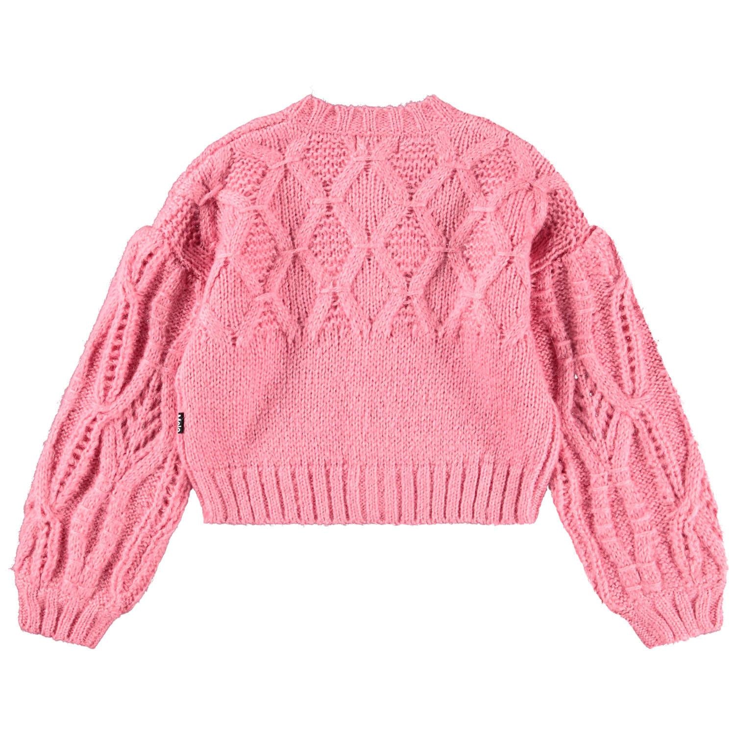 MOLO 4-12ÅR Gracelyn Cardigan Korall - Farmor Ingvarda