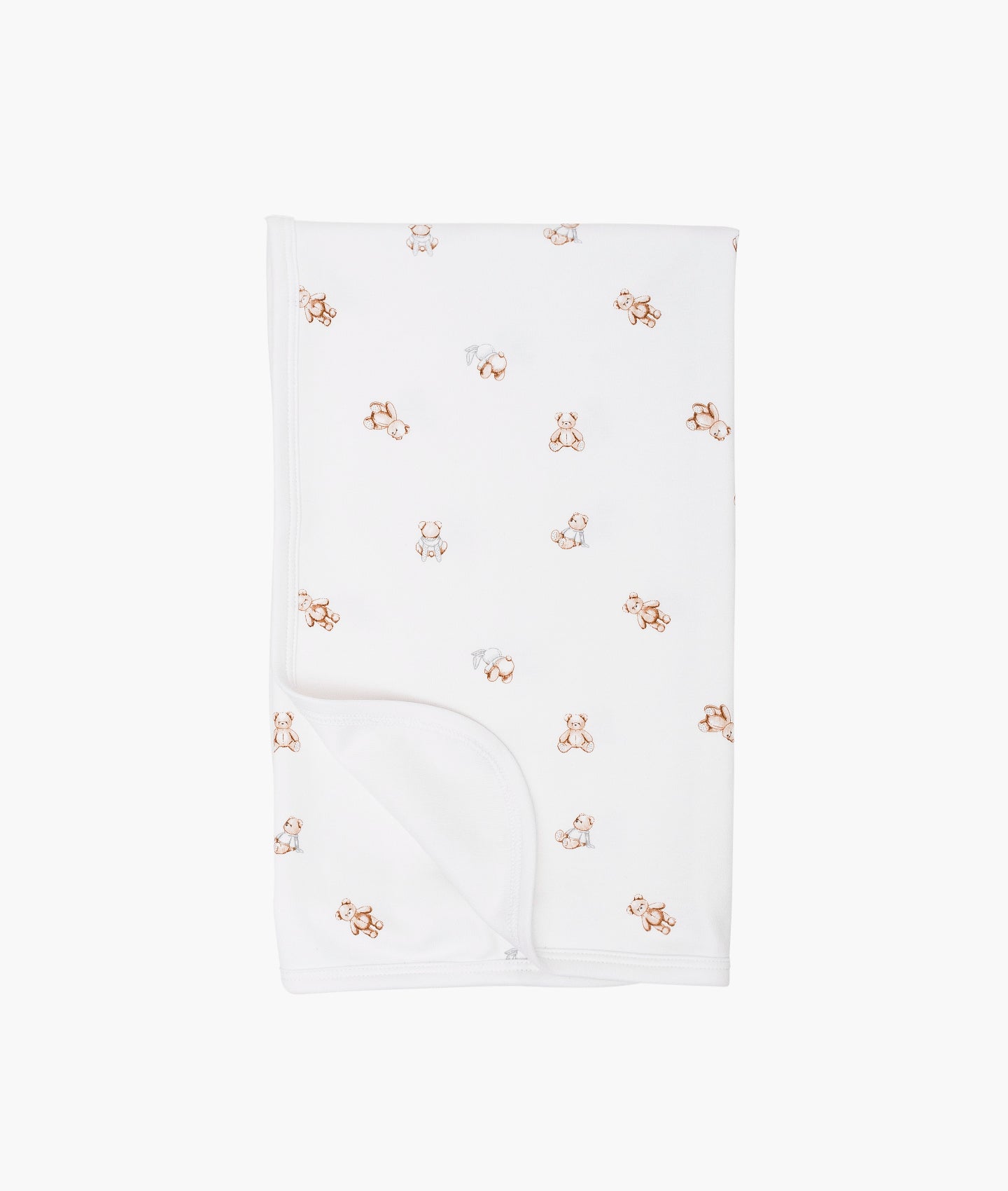 LIVLY Teddy Tay Blanket Hvit - Farmor Ingvarda