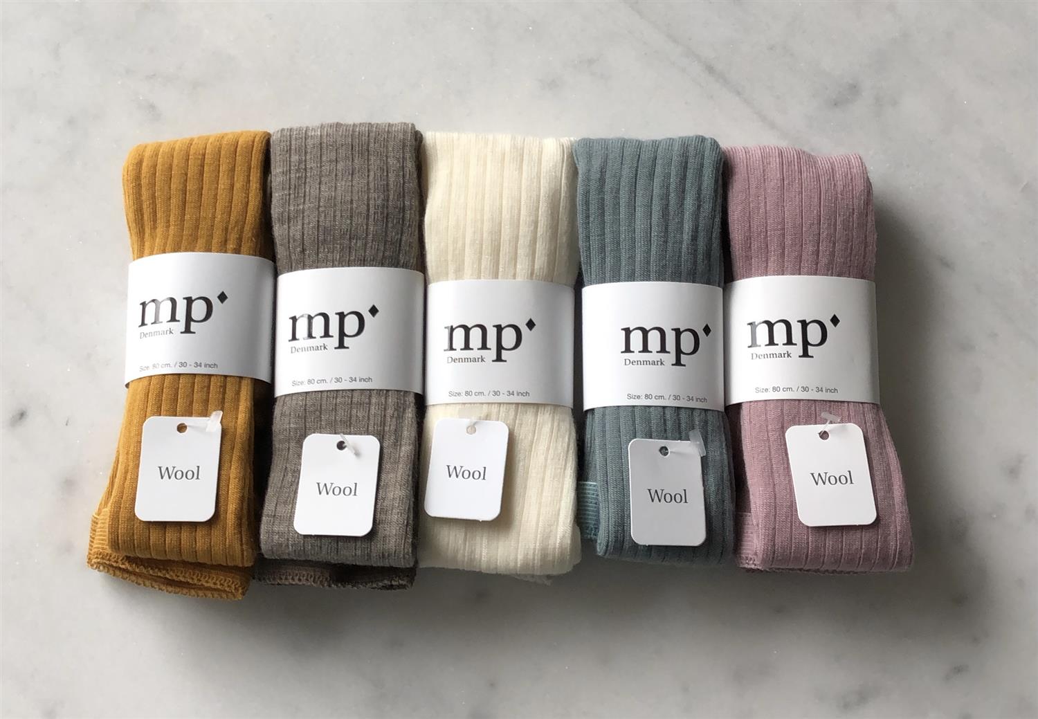MP Str.bukse Ull ribb Off-White - Farmor Ingvarda