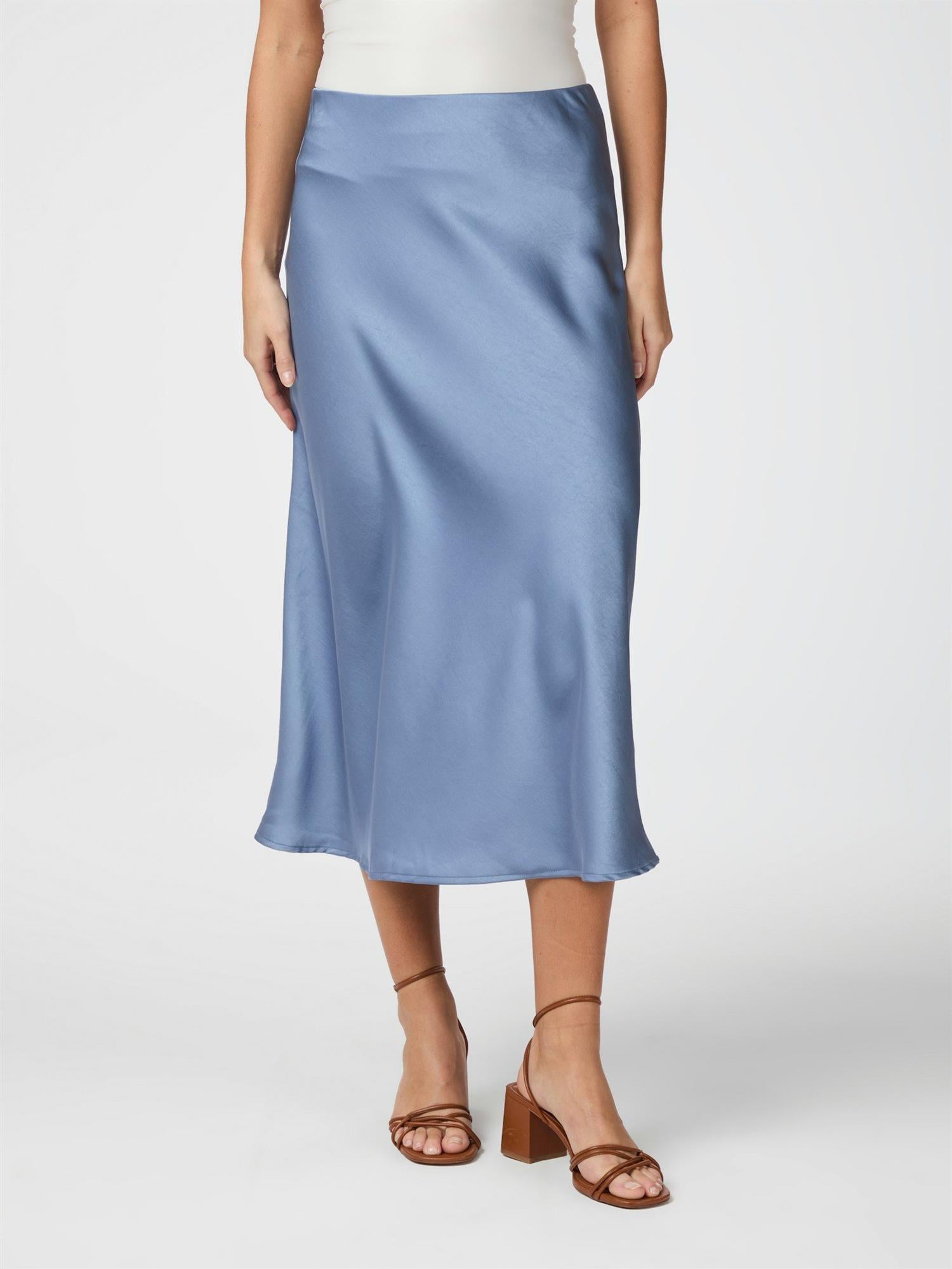 NEO NOIR Bovary Skirt Smoke Blue - Farmor Ingvarda