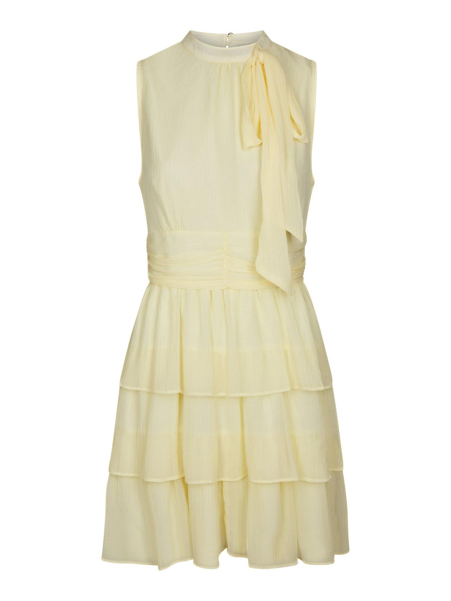 NEO NOIR May solid chiffon dress - Farmor Ingvarda
