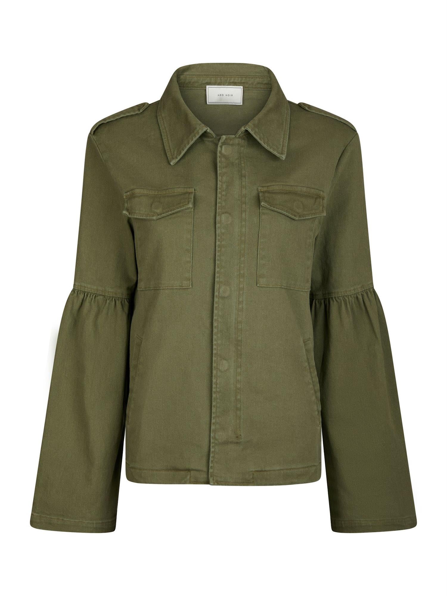 NEO NOIR Jaynor Jacket Army - Farmor Ingvarda