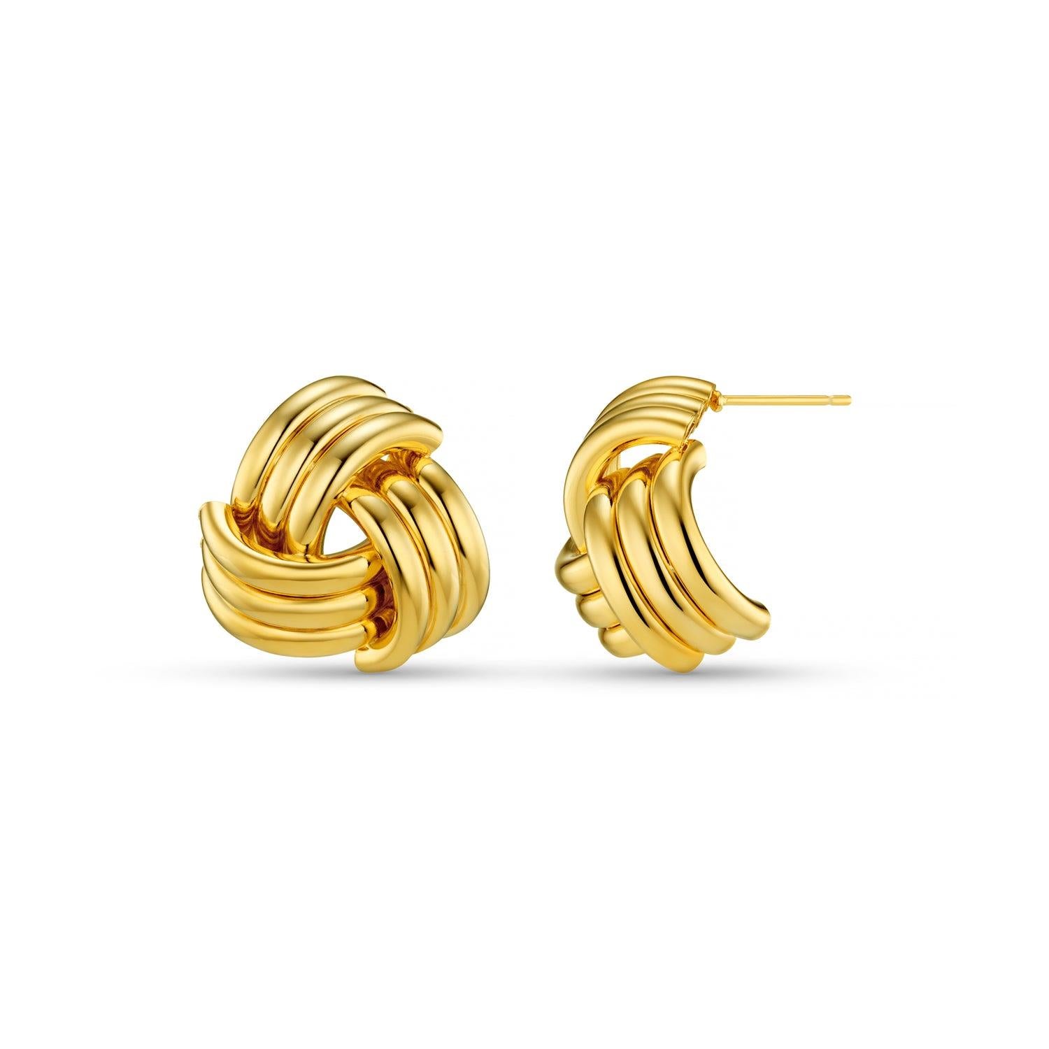 ORELIA Interlocking Statement Stud Earrings - Farmor Ingvarda