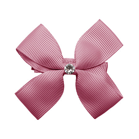 PRINSESSEFIN BENEDICTE hårsløyfe M 6cm,Swarovski,Rosy Mauve - Farmor Ingvarda
