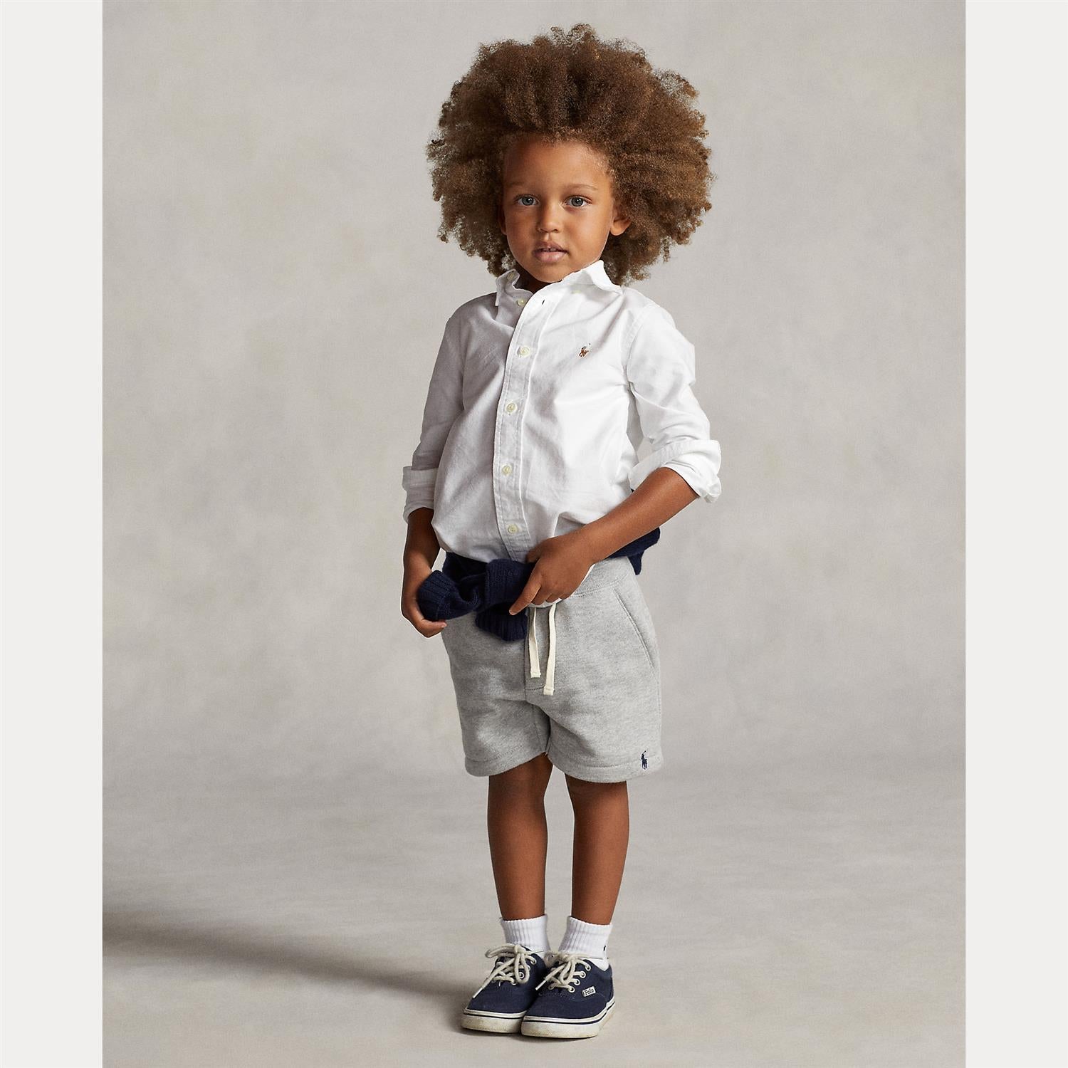 RALPH LAUREN 2-7År LS BD-Tops Shirt Hvit - Farmor Ingvarda