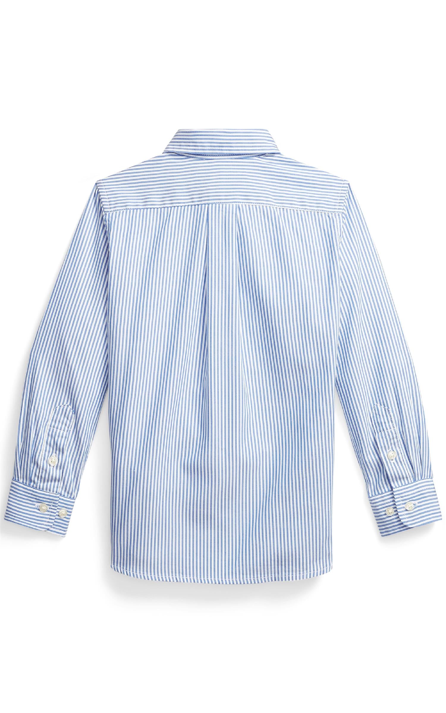 RALPH LAUREN 2-7År Slim Fit-Tops Shirt Blå/Stripet - Farmor Ingvarda