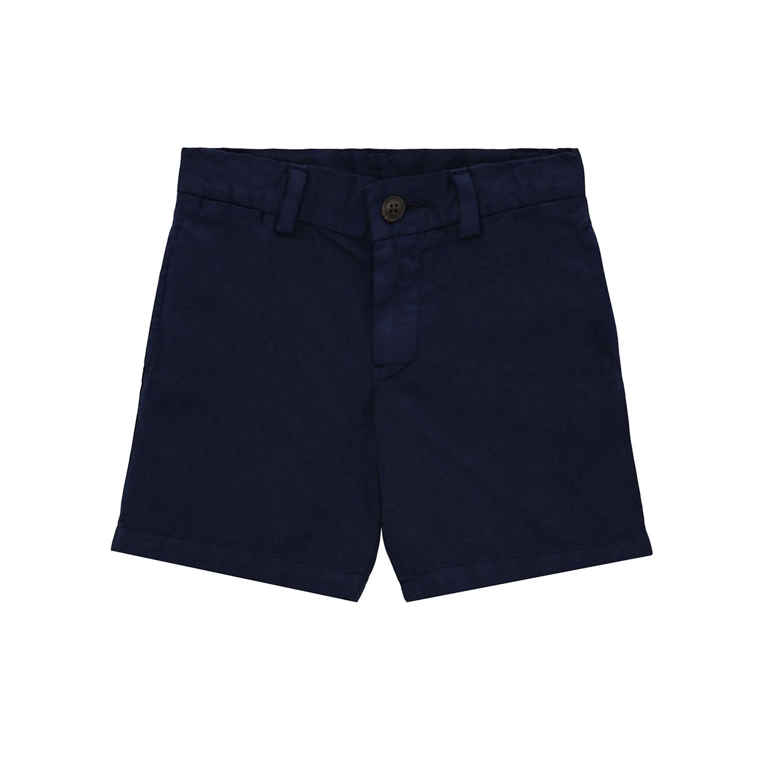 RALPH LAUREN 2-7År Preppy Shorts m/lin Mørkeblå - Farmor Ingvarda