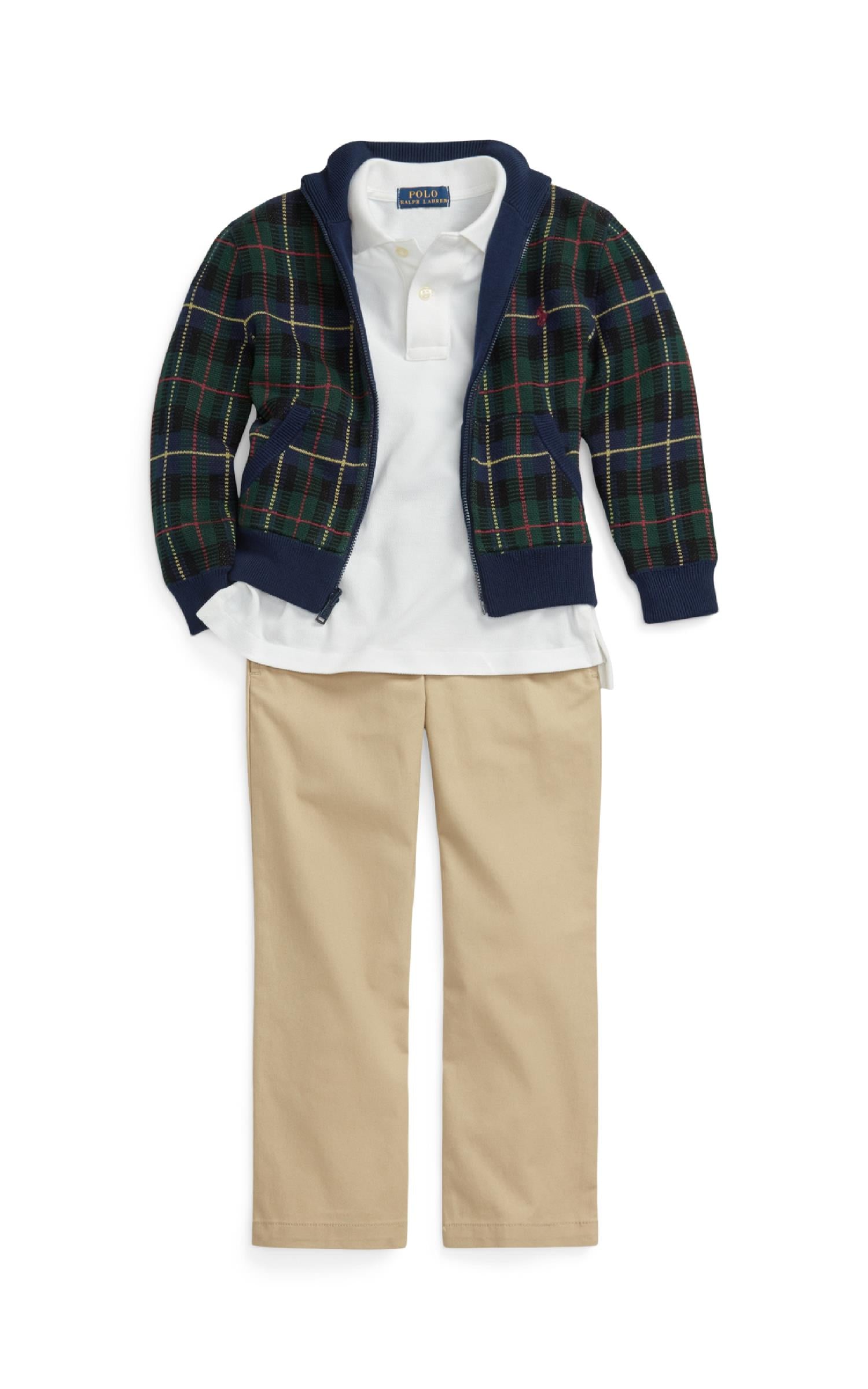 RALPH LAUREN 2-7År Bedford Pants Khaki - Farmor Ingvarda