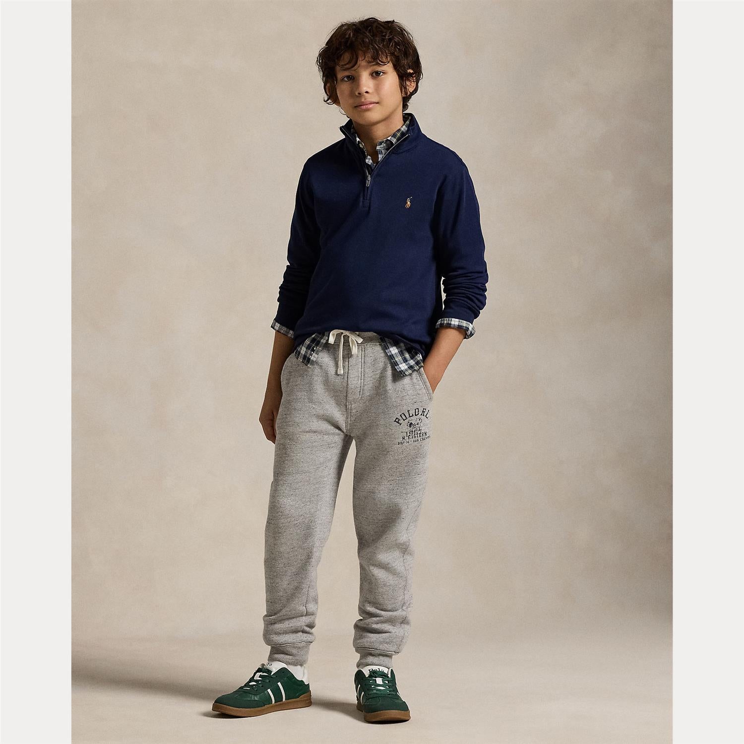 RALPH LAUREN 8-16År Genser Halfzip Mørkeblå - Farmor Ingvarda