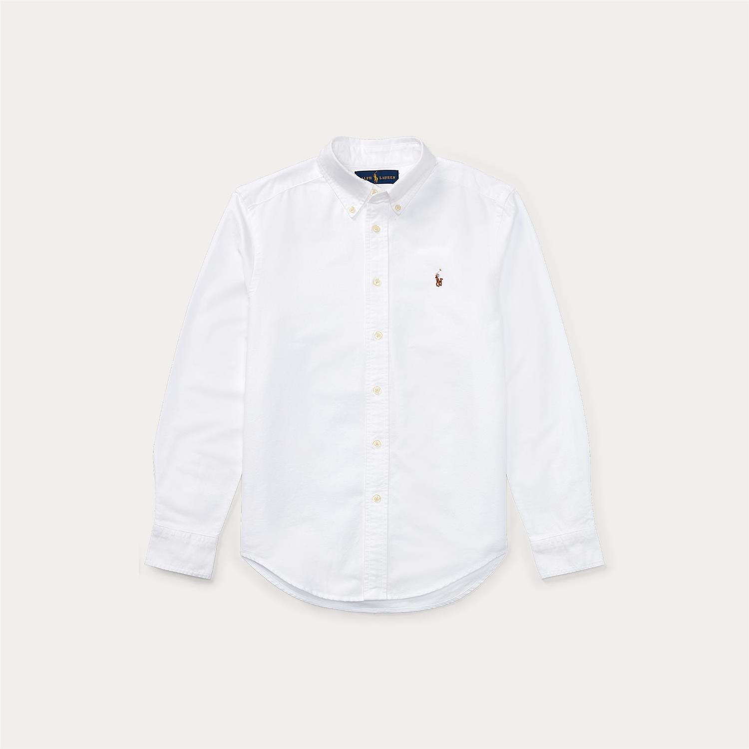 RALPH LAUREN 8-16År Oxford Shirt Hvit - Farmor Ingvarda