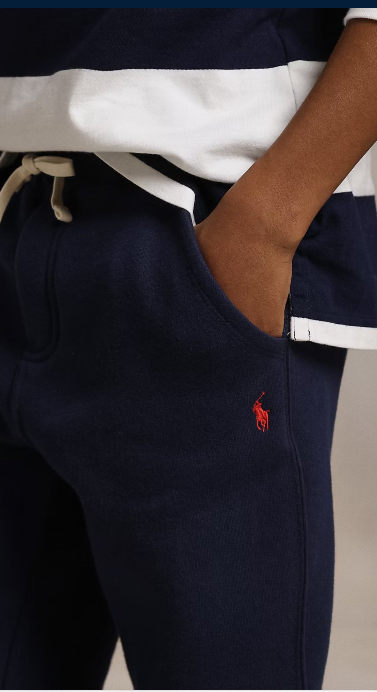 RALPH LAUREN 8-16År Jogger Bottoms Pant Mørkeblå - Farmor Ingvarda