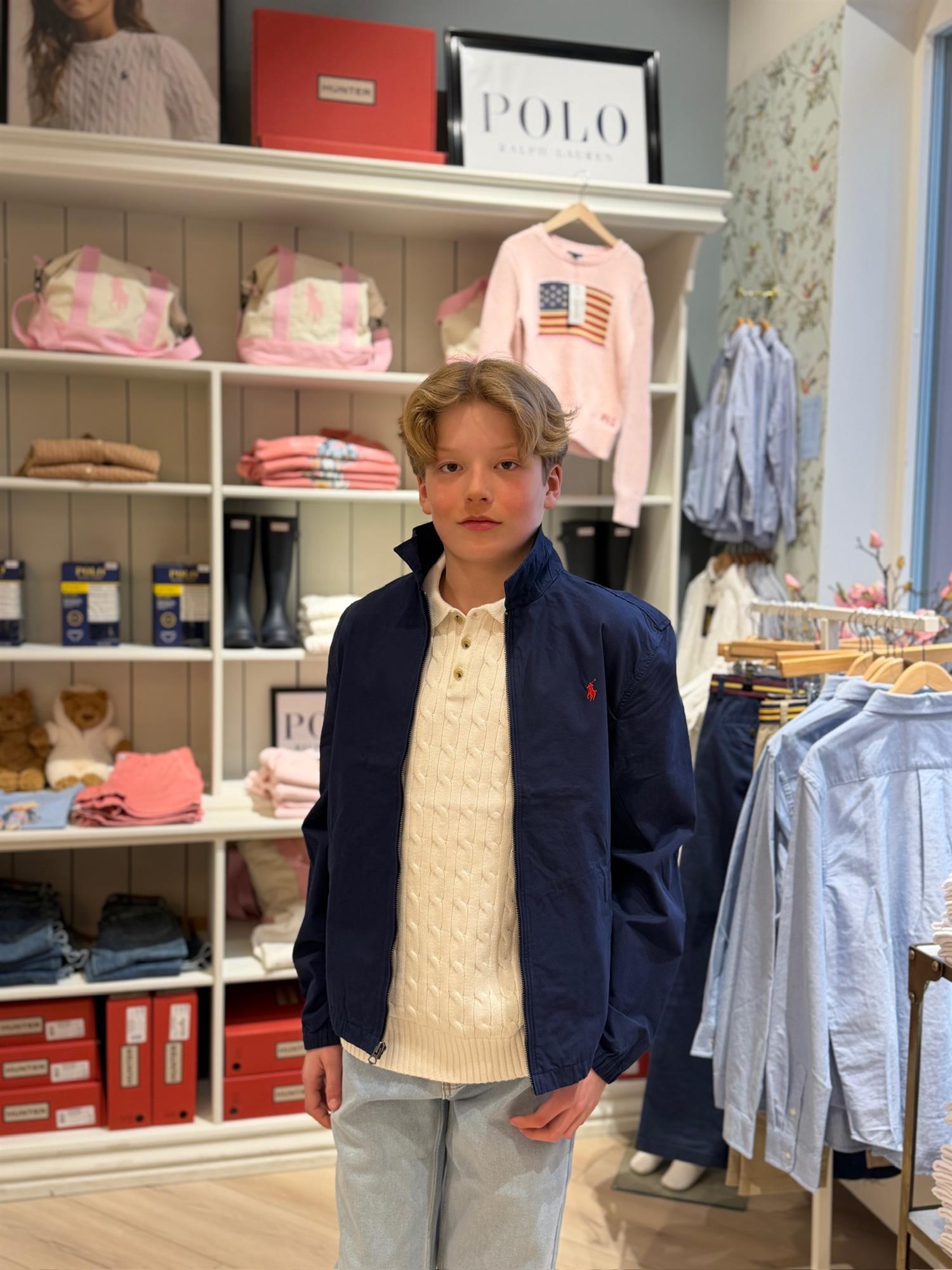 RALPH LAUREN 8-16År Ytterjakke Mørkeblå - Farmor Ingvarda