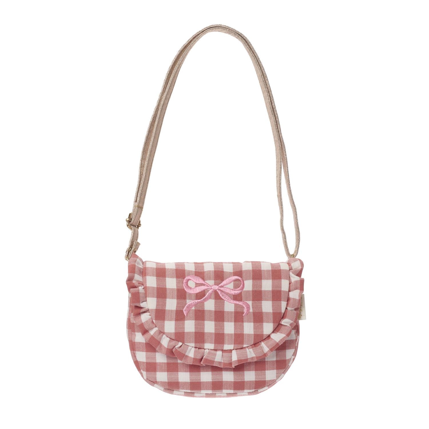 ROCKAHULA Kids Gingham Ruffle Bow Bag - Farmor Ingvarda
