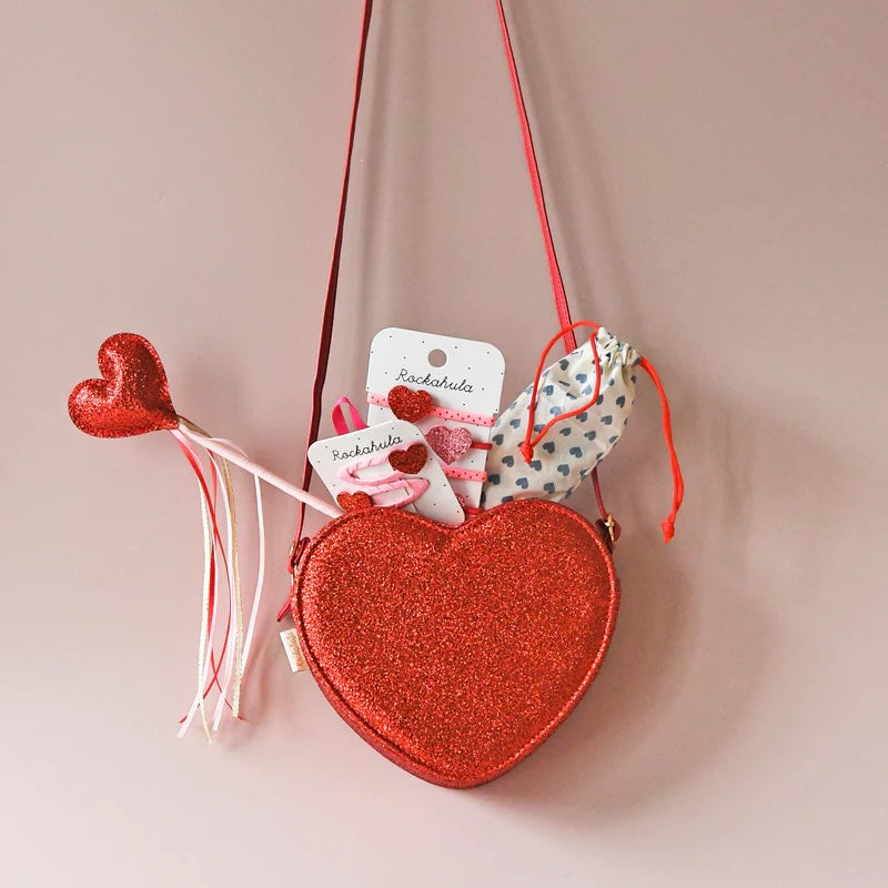 ROCKAHULA Kids Love Heart Glitter Clips - Farmor Ingvarda