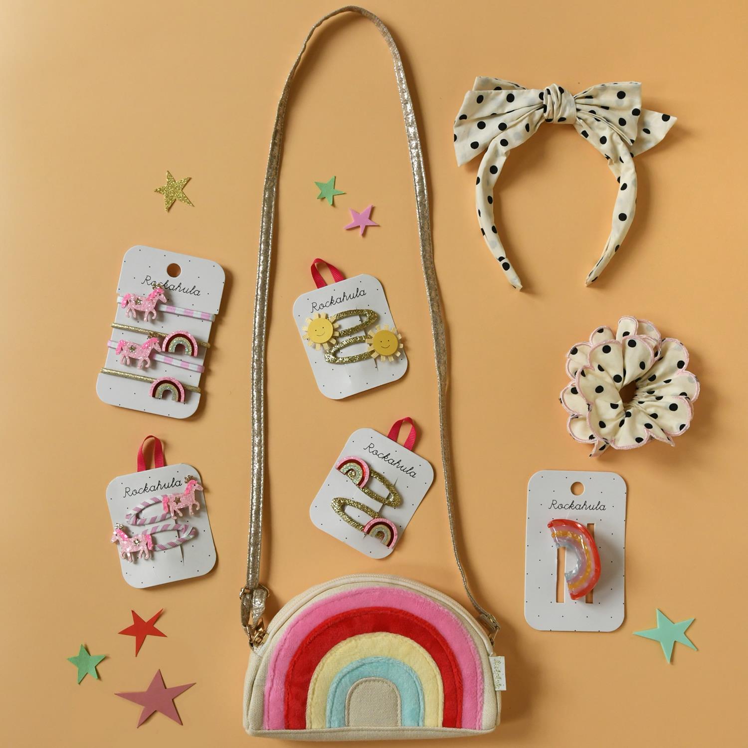 ROCKAHULA Kids Polka Dot Scalloped Scrunchie - Farmor Ingvarda