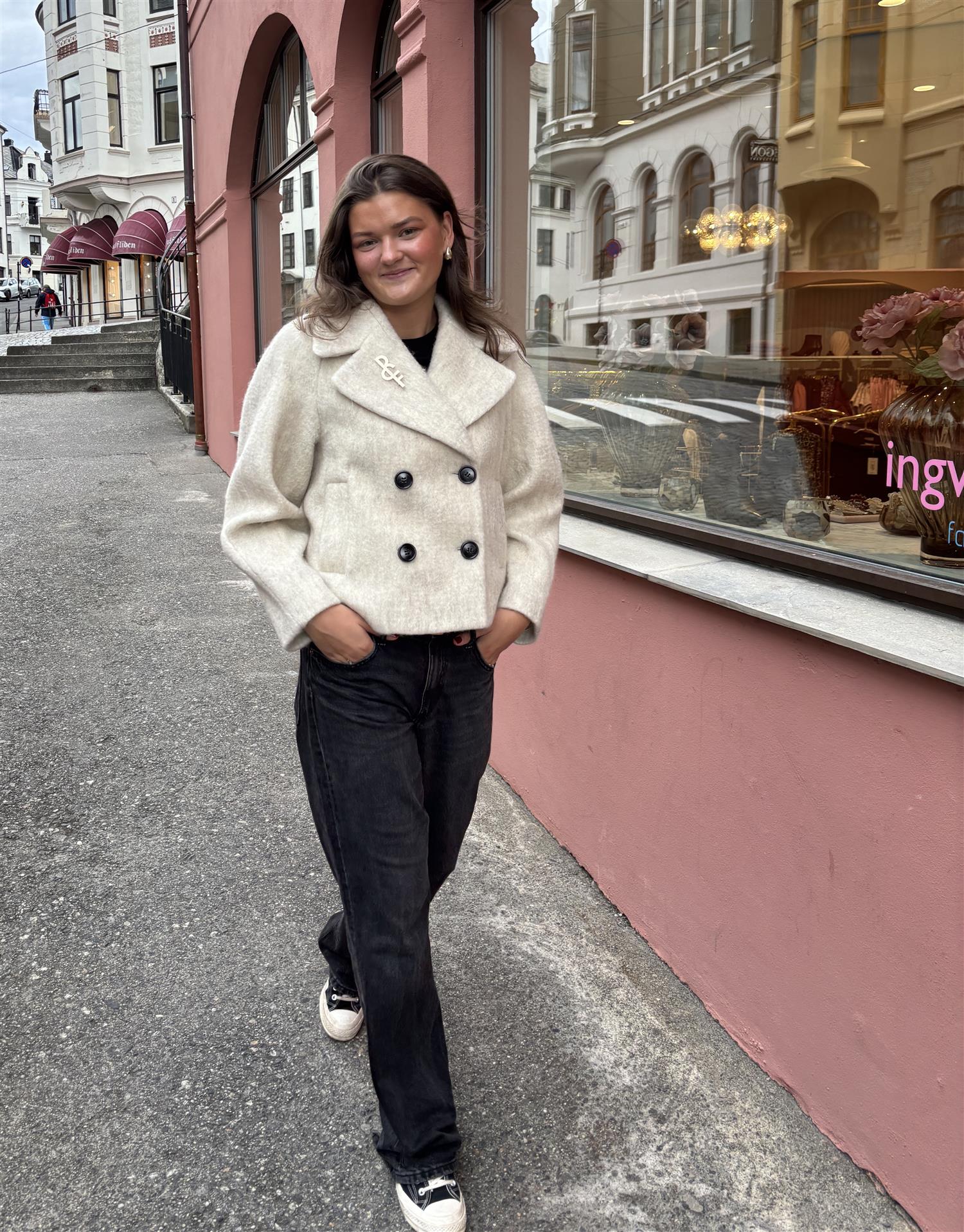 RUE de FEMME Marion Coat Off White - Farmor Ingvarda