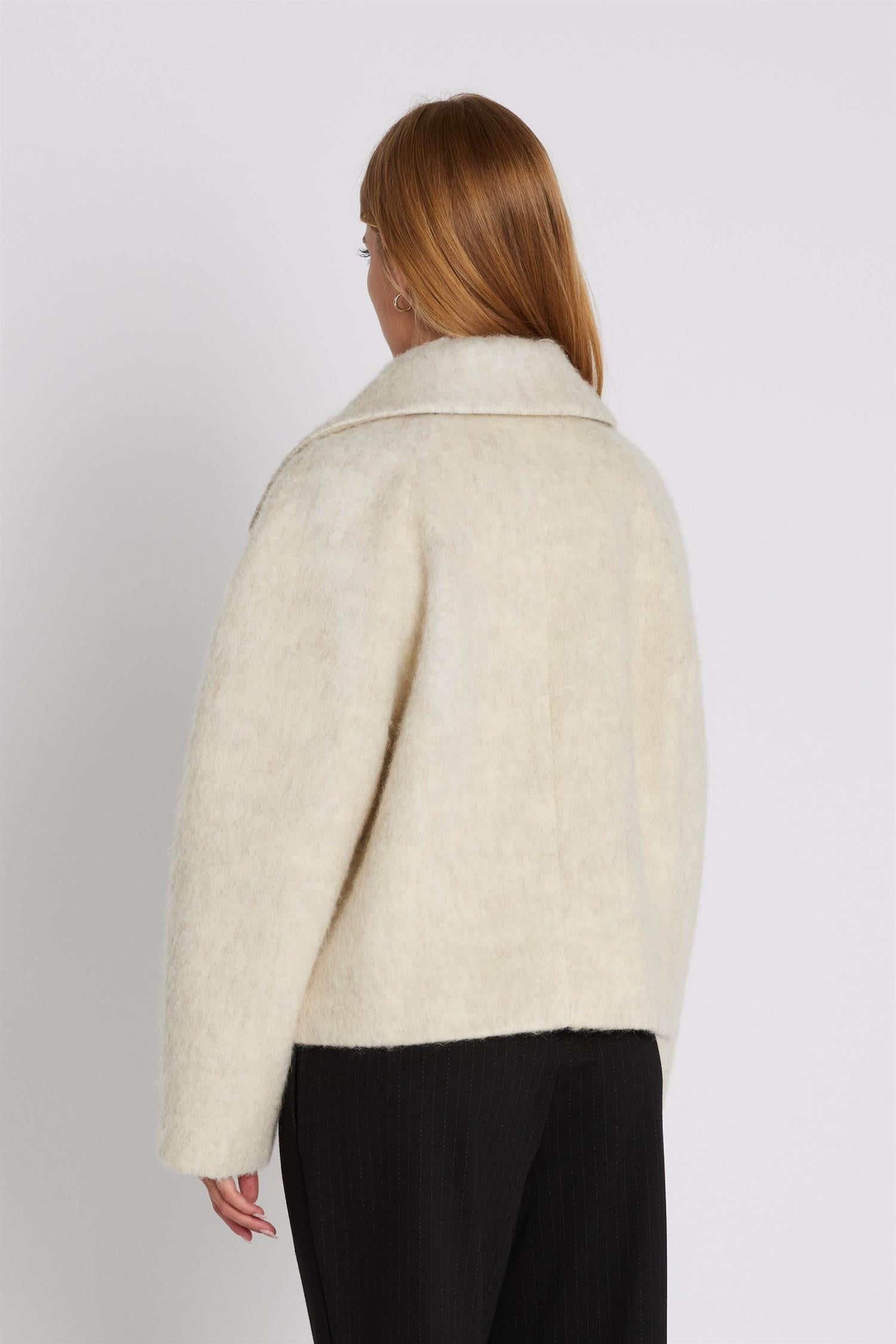 RUE de FEMME Marion Coat Off White - Farmor Ingvarda