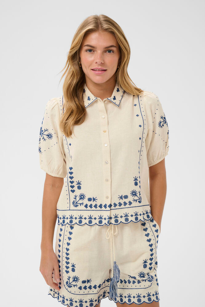 SAINT TROPEZ Romelle Shirt - Farmor Ingvarda