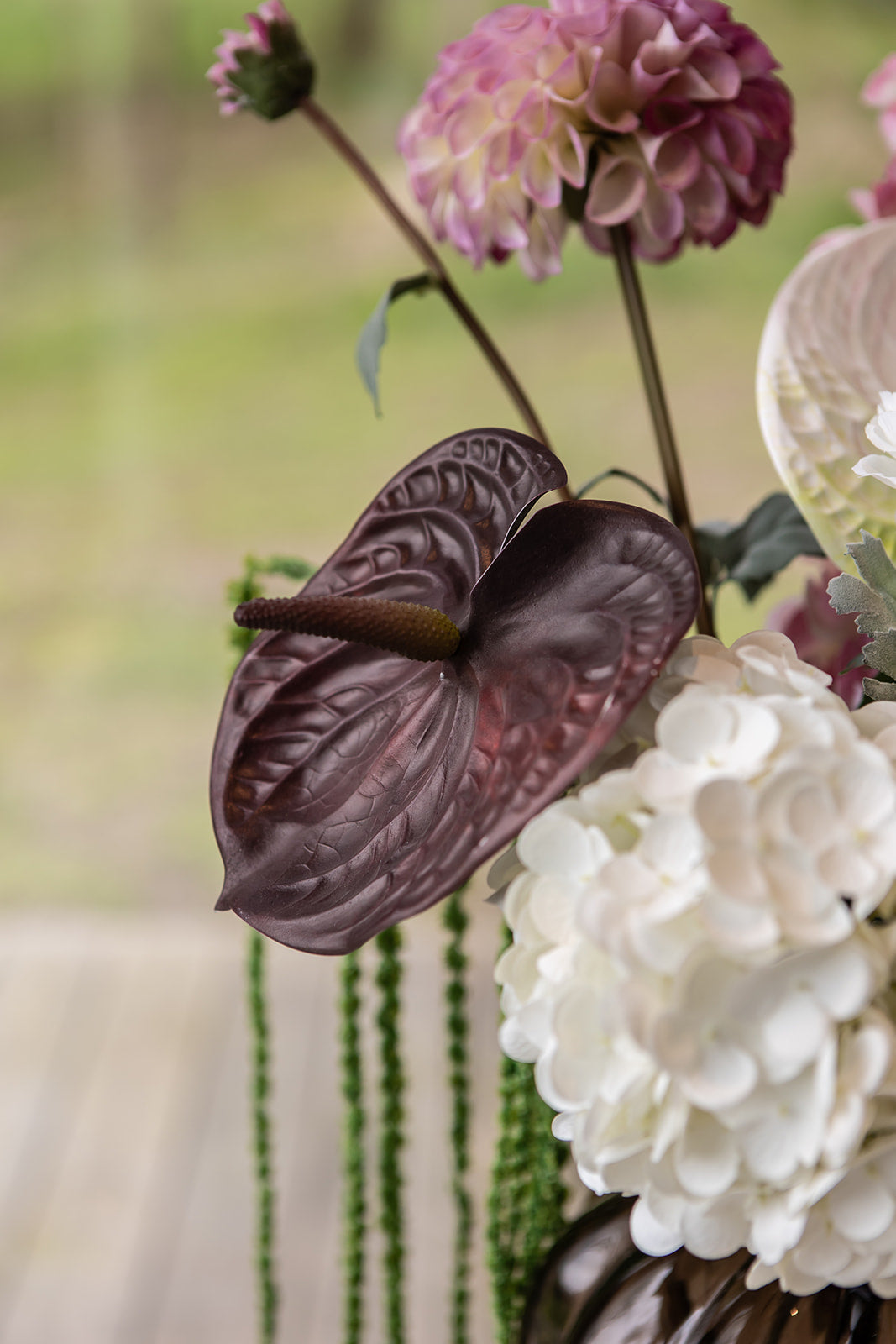 SPECKTRUM Anthurium Burgundy kunstig blomst - Farmor Ingvarda