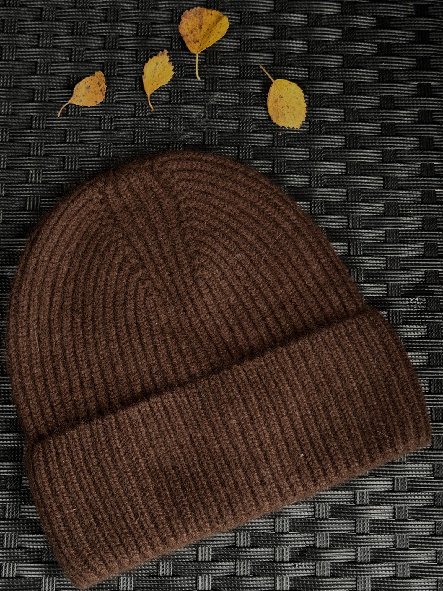 SUI AVA Bobbie Cashmere Beanie Brown - Farmor Ingvarda