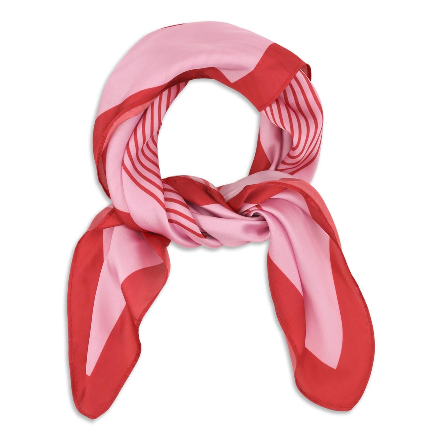 SUI AVA Classic Patterned Scarf Red - Farmor Ingvarda