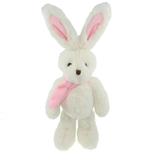 TINKA Kanin m/tørkle,25cm Krem/Rosa - Farmor Ingvarda