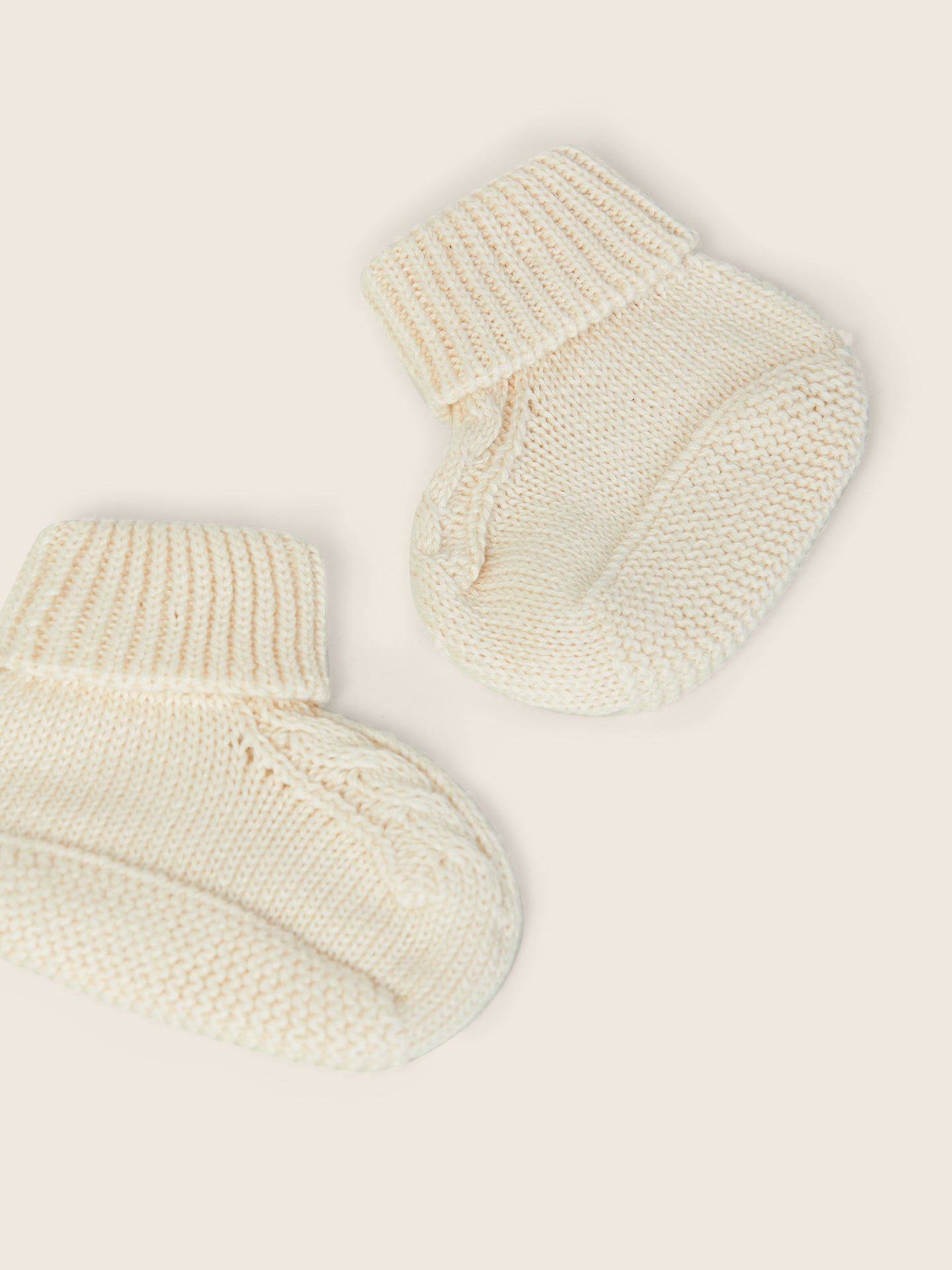 WEDOBLE Babysokker Beige - Farmor Ingvarda