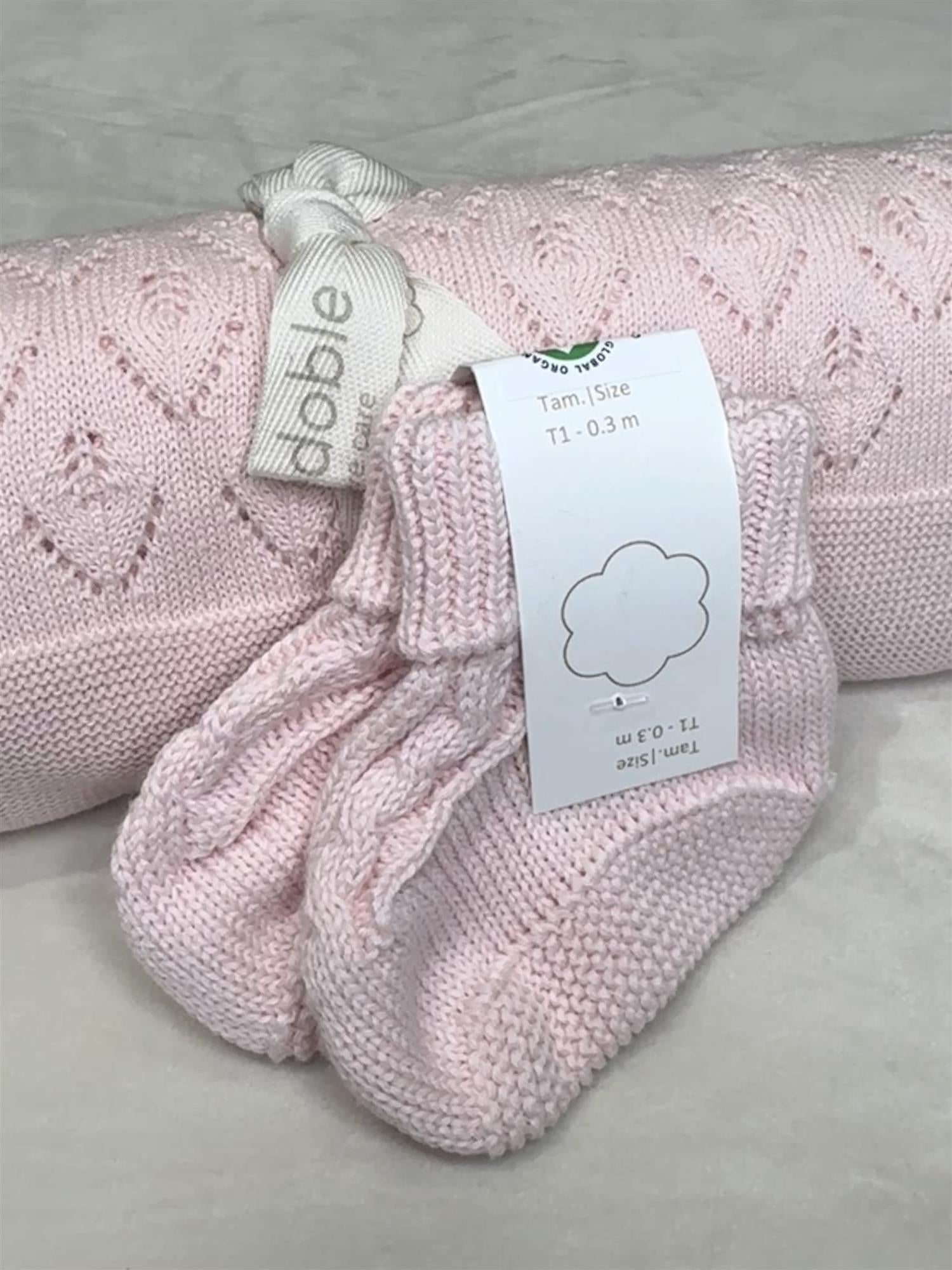 WEDOBLE Babysokker Lys Rosa - Farmor Ingvarda